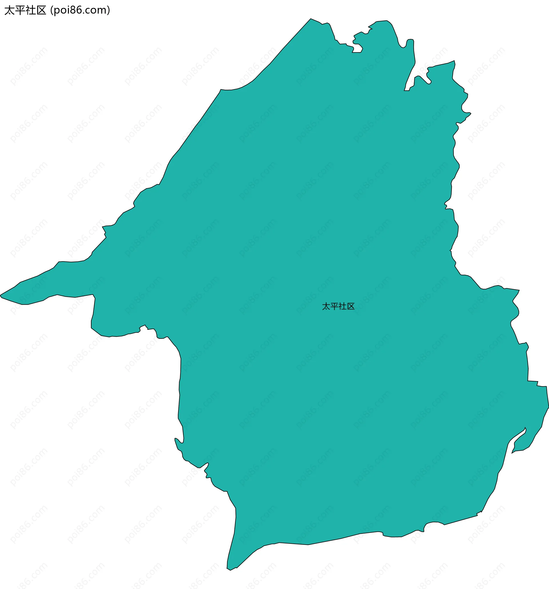 太平社区边界地图
