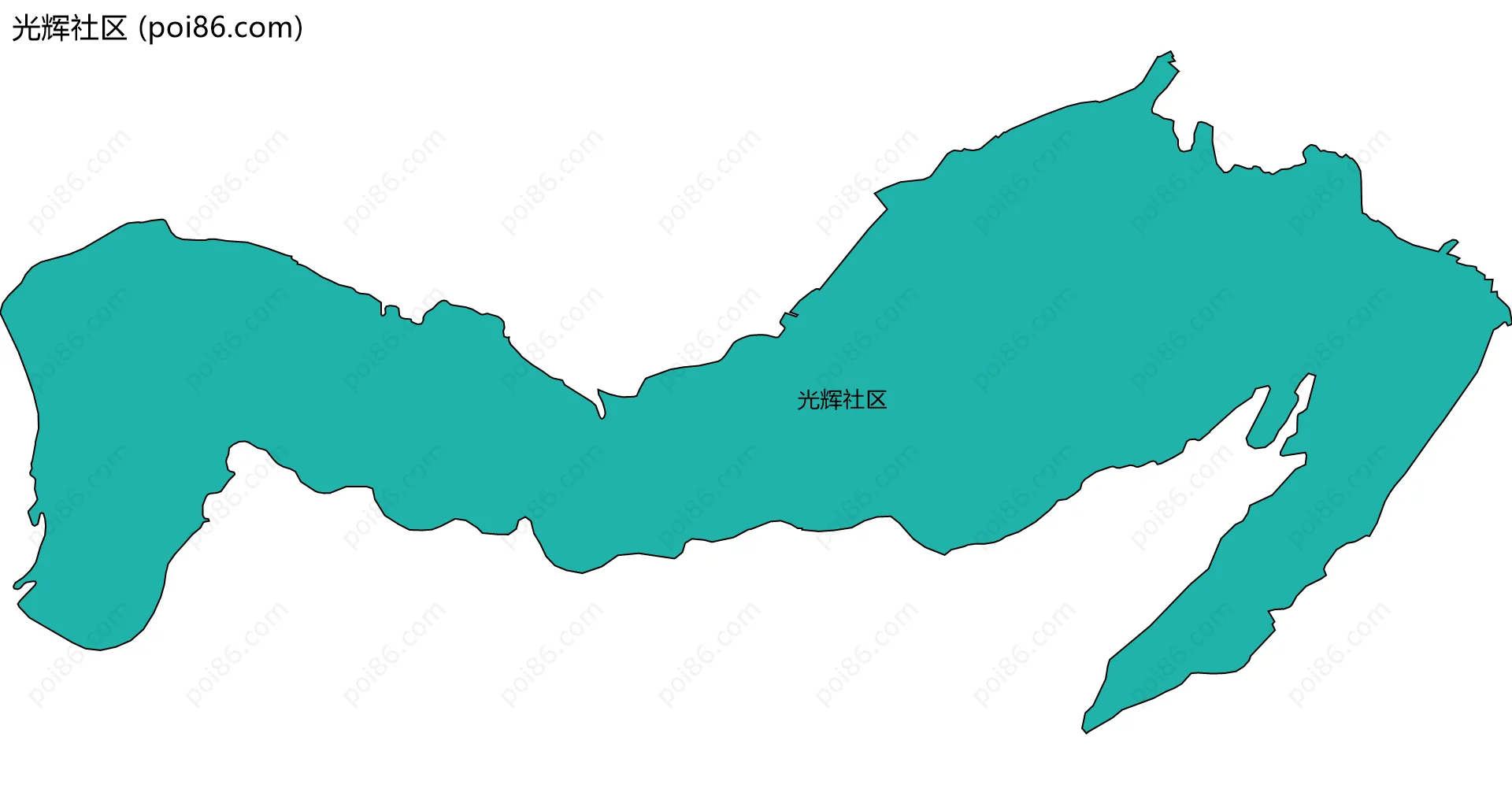 光辉社区边界地图