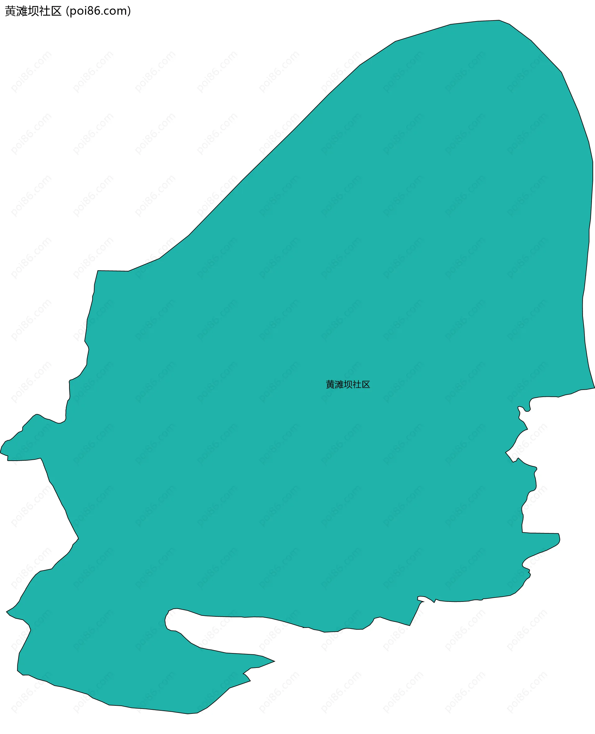 黄滩坝社区边界地图