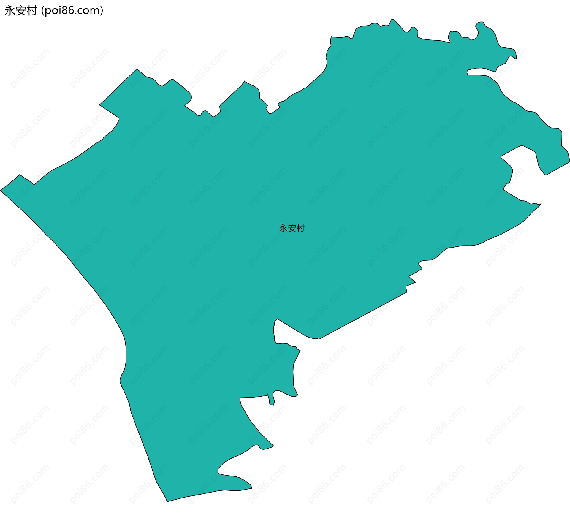 永安村边界地图