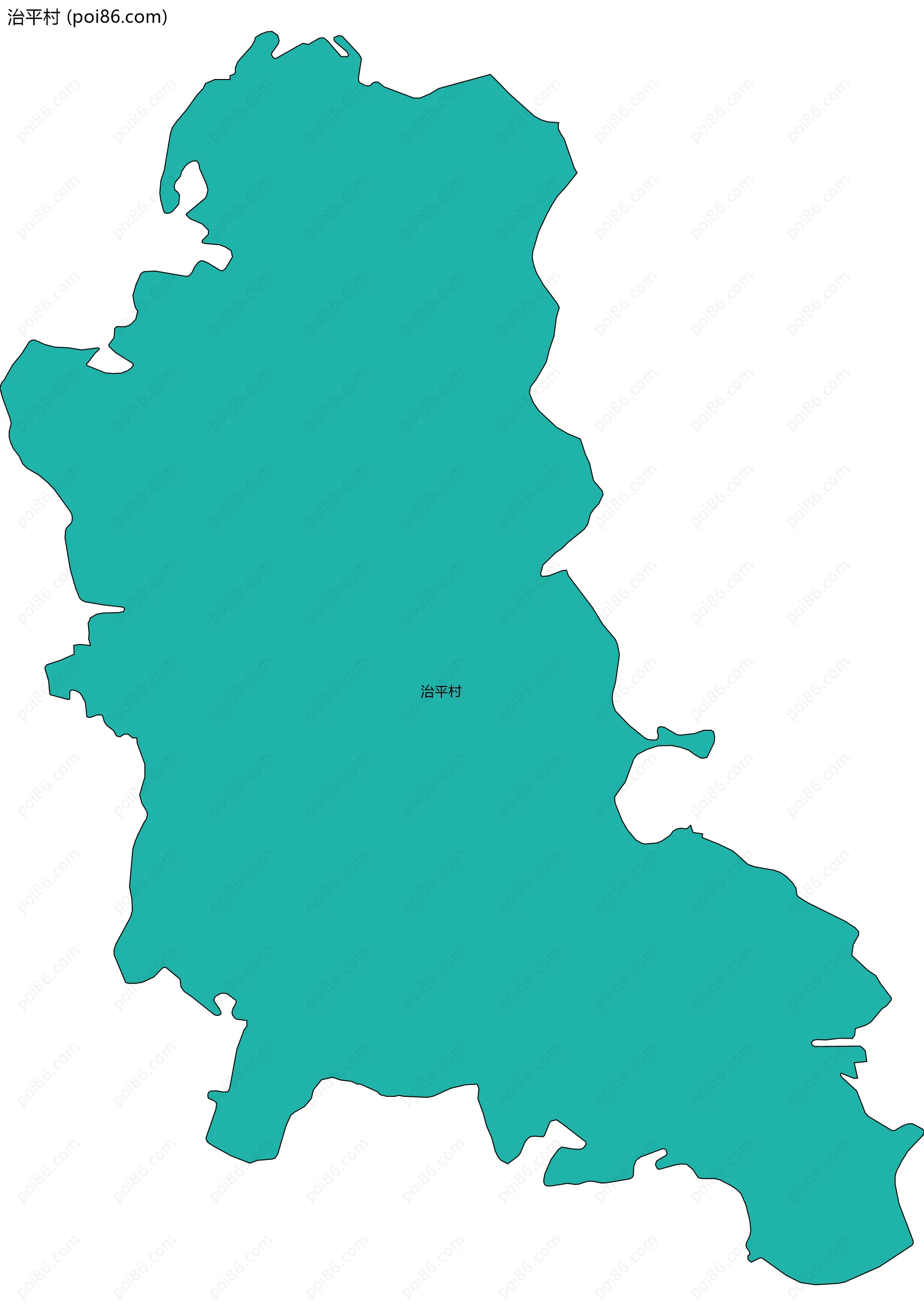 治平村边界地图