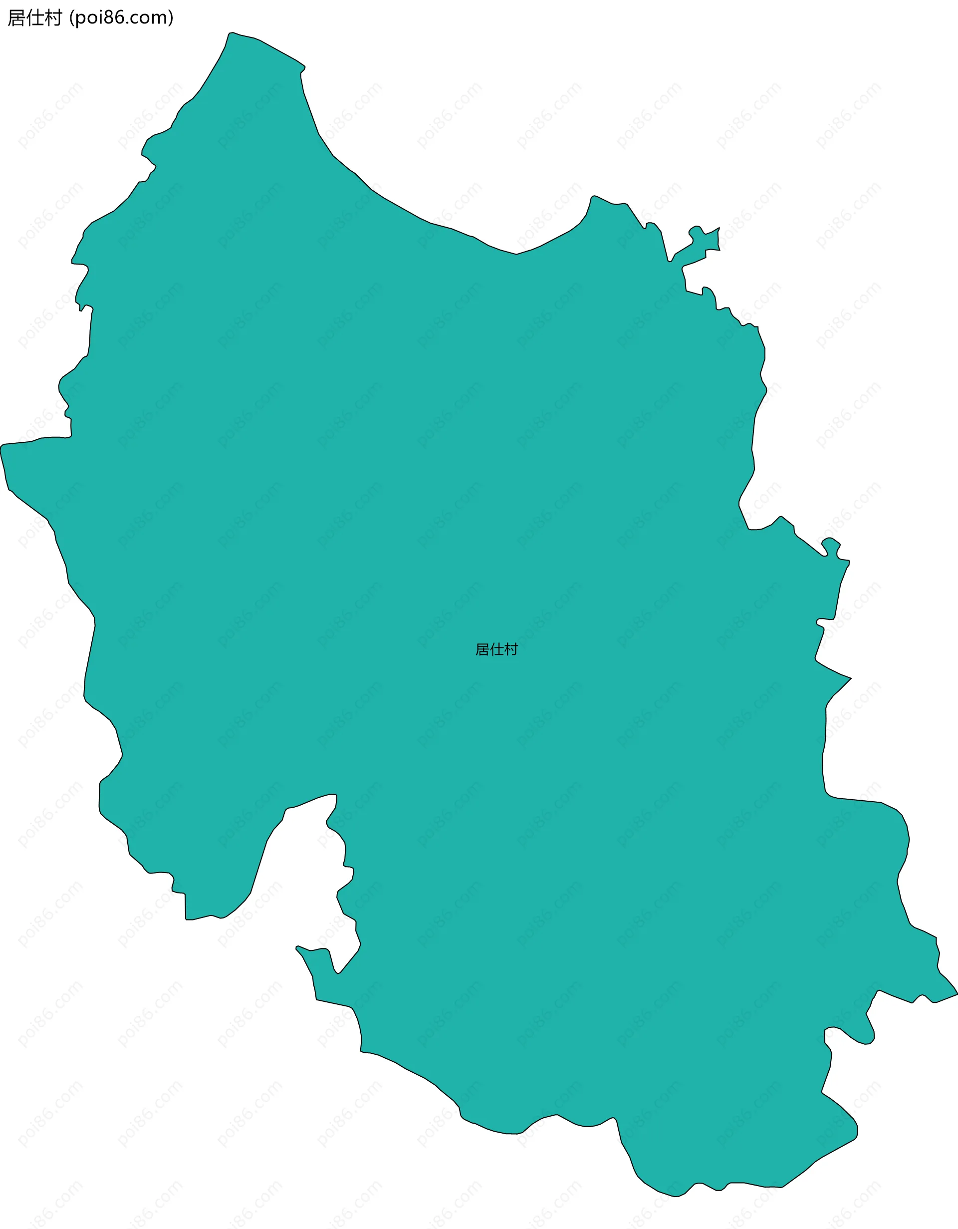 居仕村边界地图