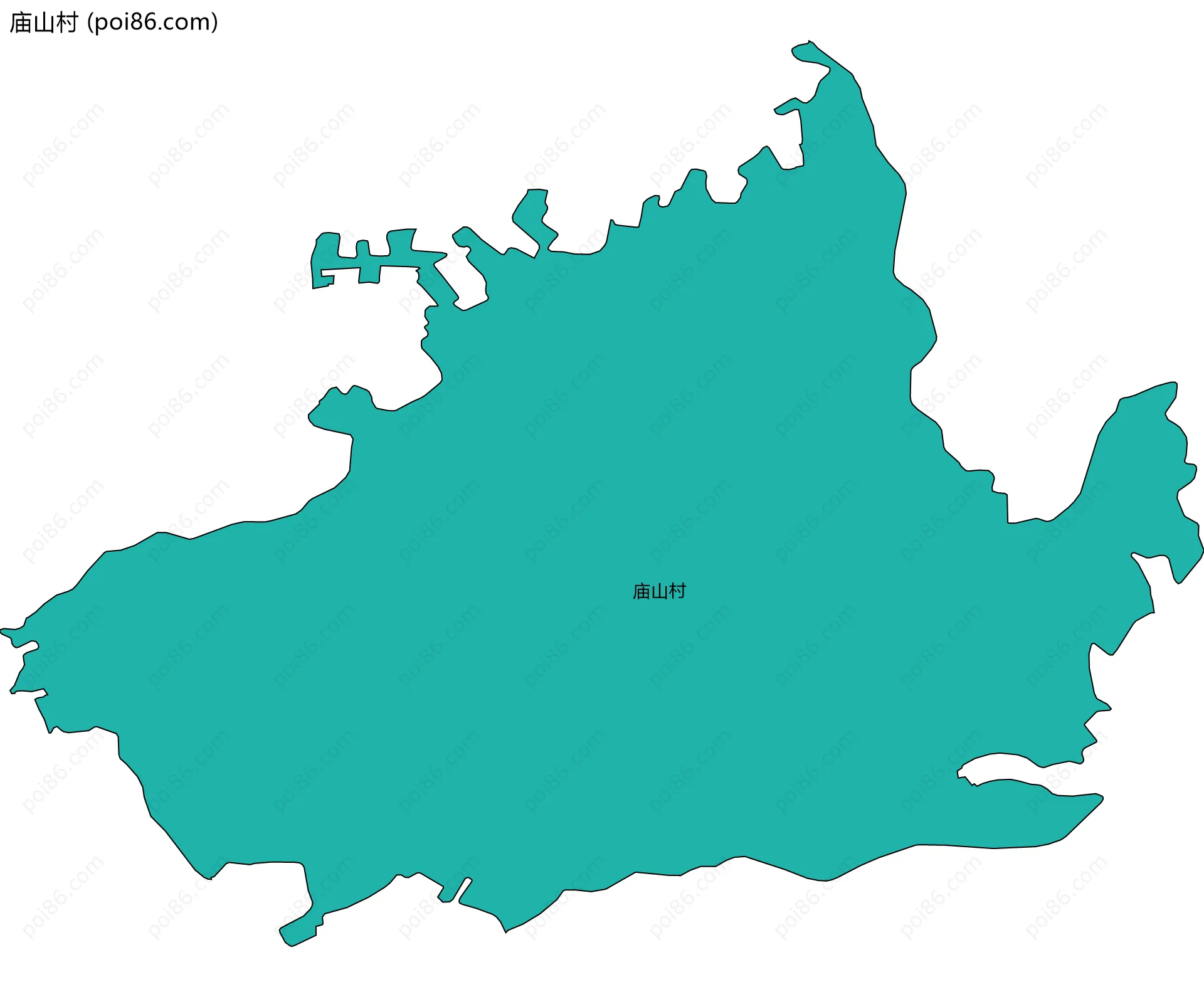 庙山村边界地图