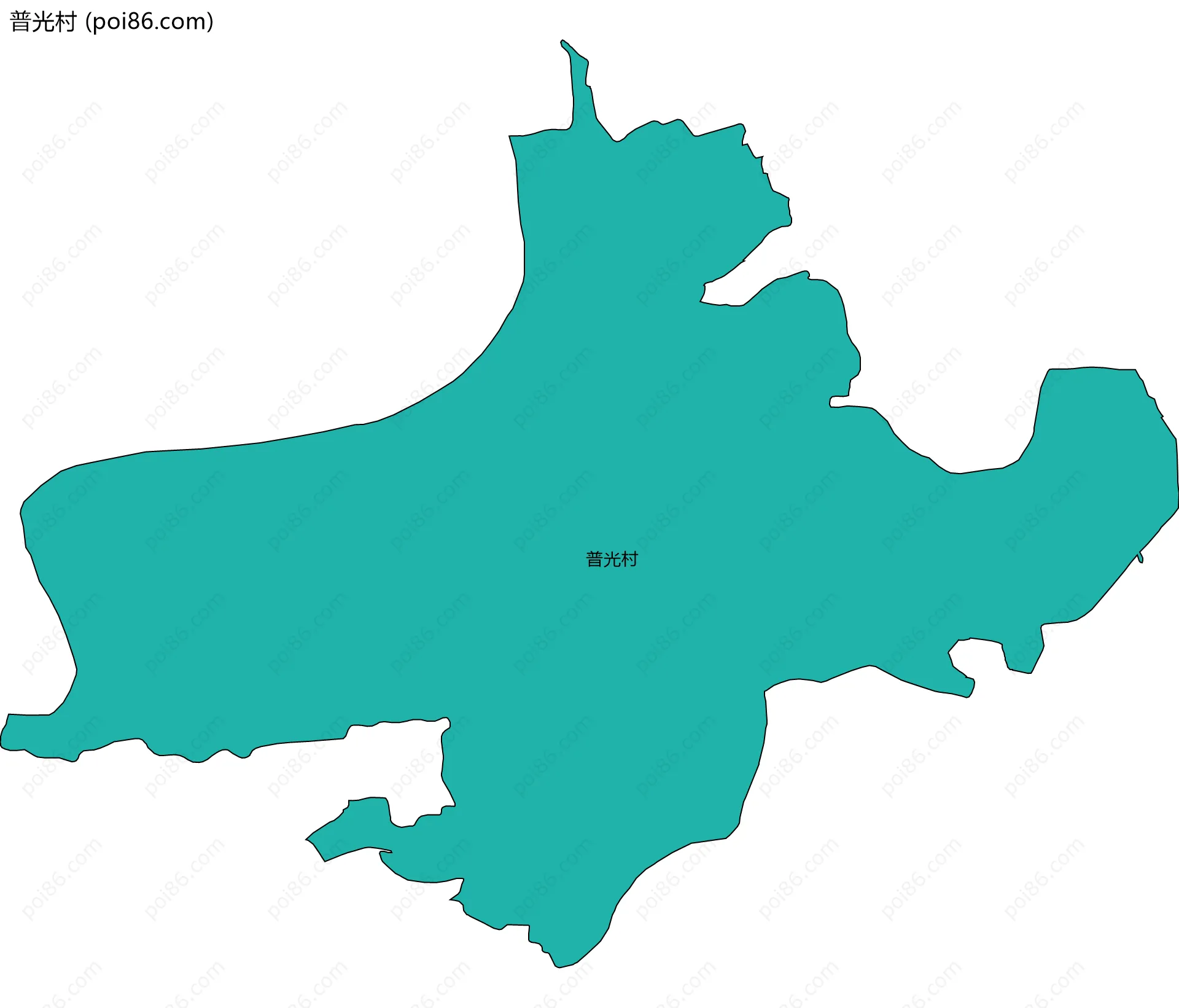 普光村边界地图