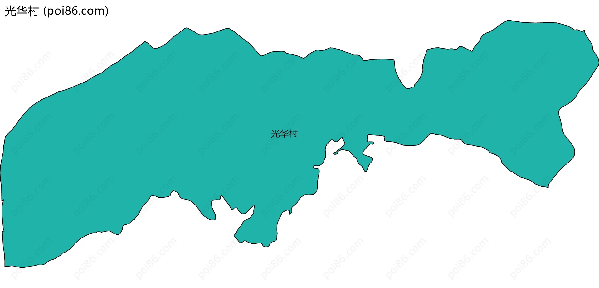 光华村边界地图