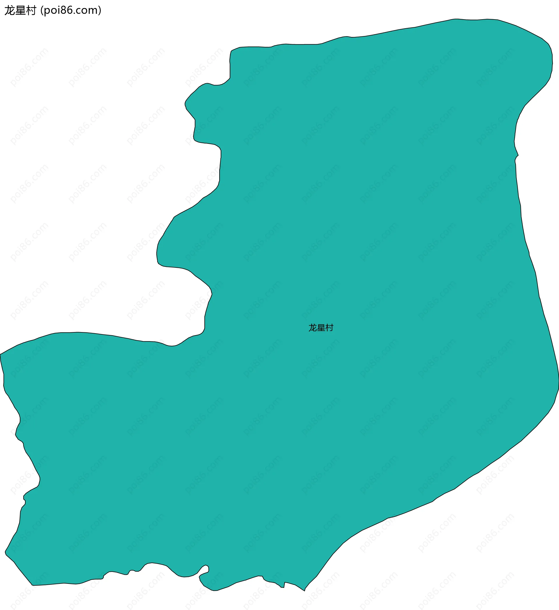 龙星村边界地图