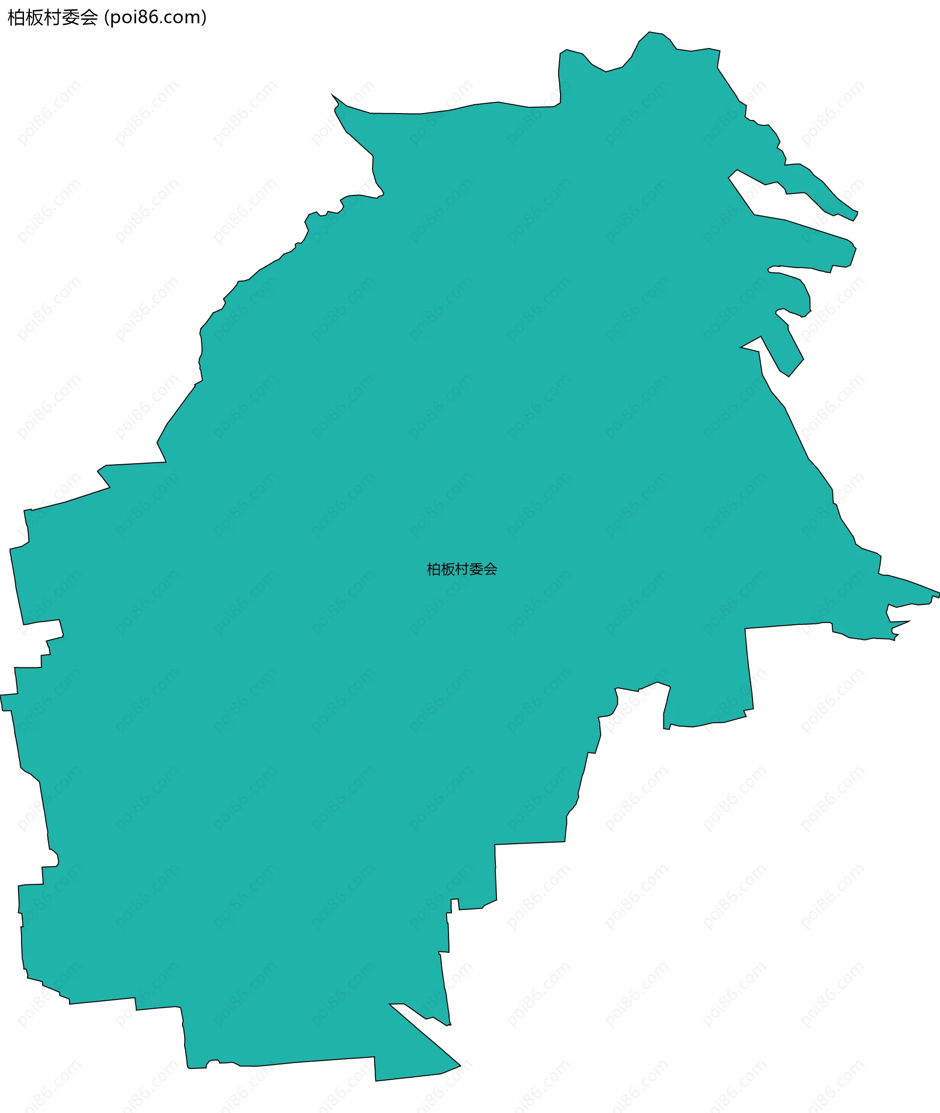 柏板村委会边界地图