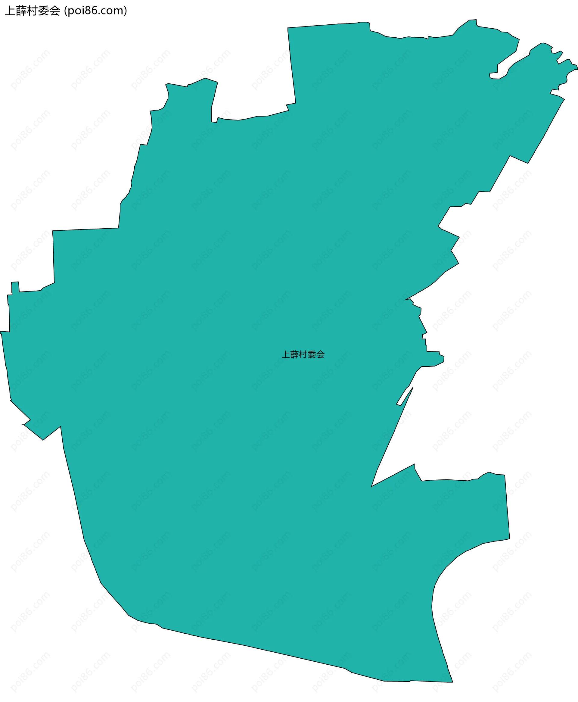 上薛村委会边界地图