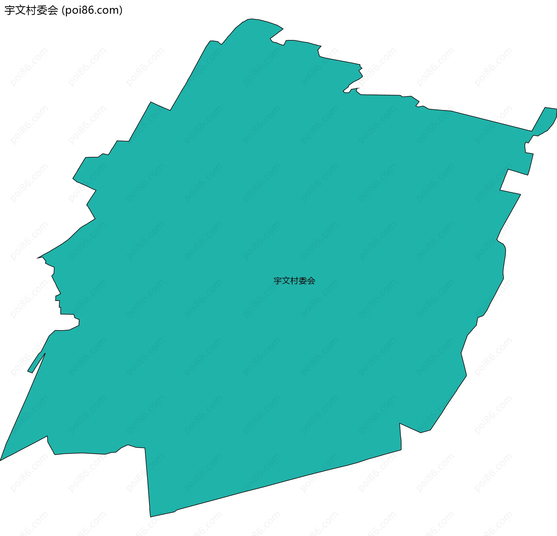 宇文村委会边界地图