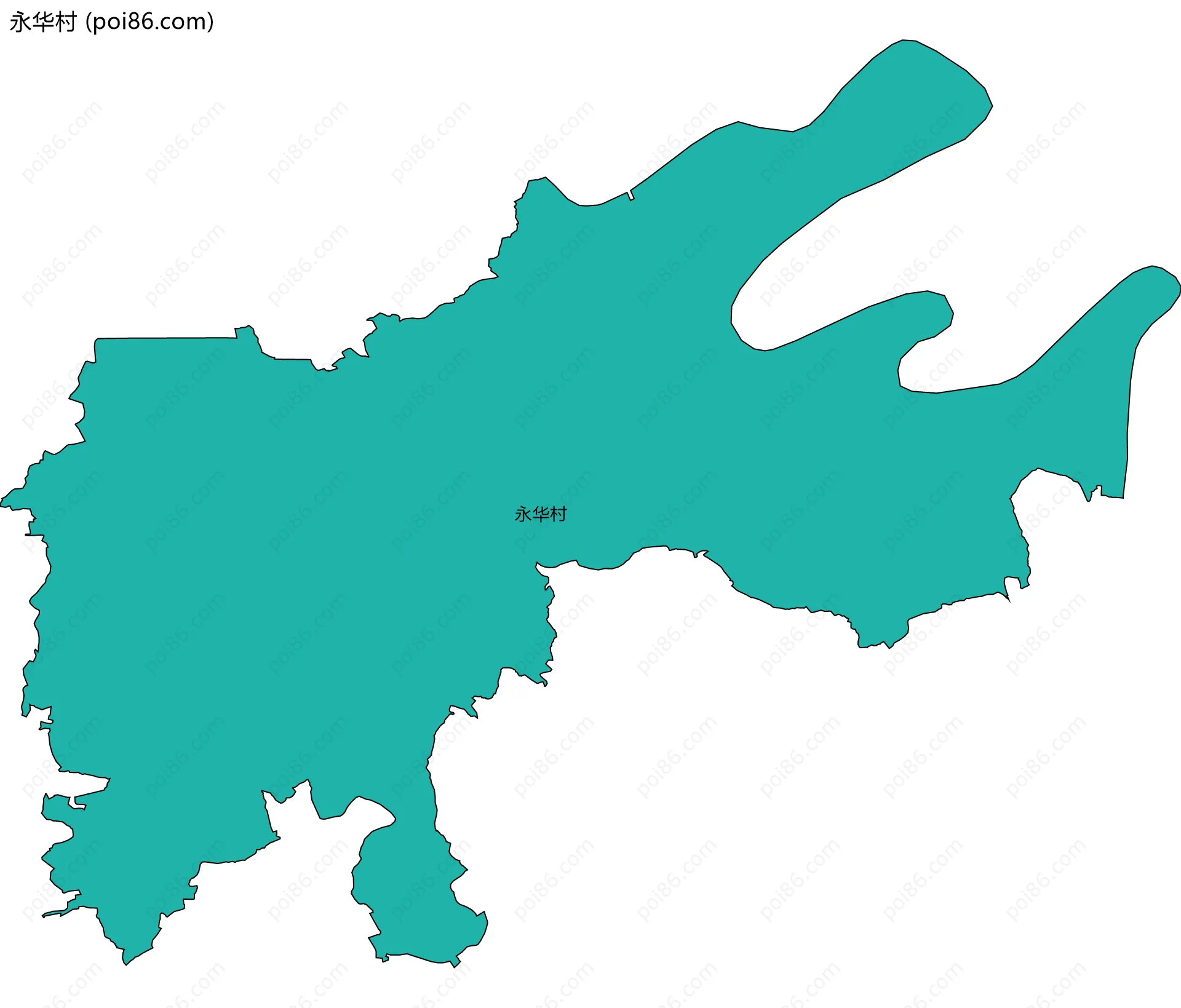 永华村边界地图