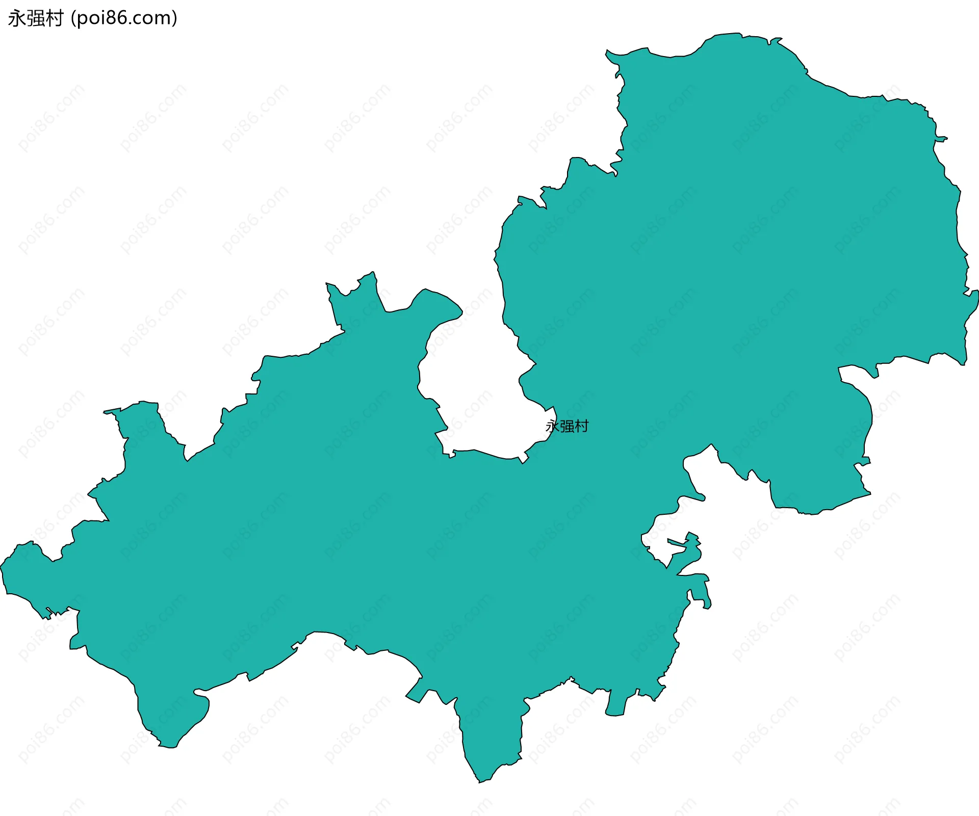永强村边界地图