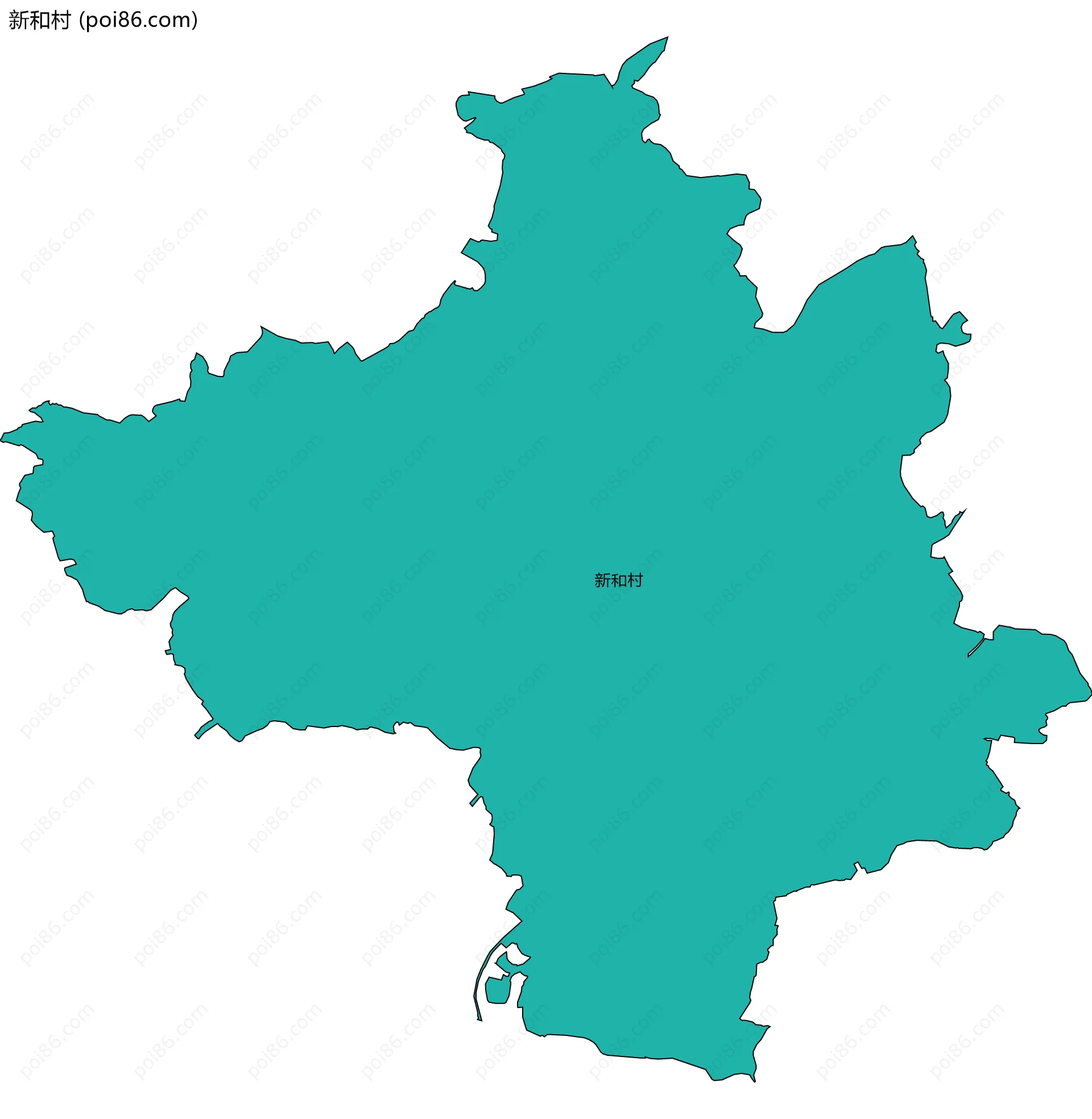 新和村边界地图