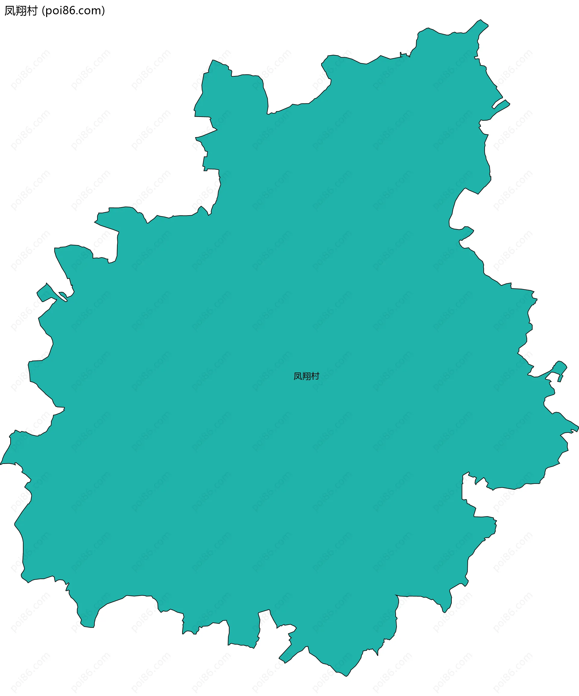 凤翔村边界地图