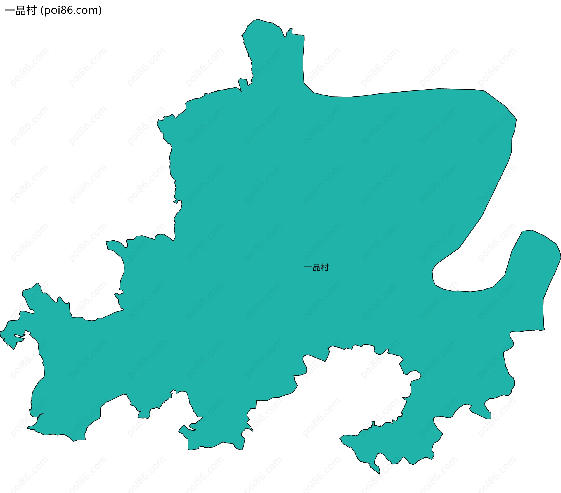 一品村边界地图