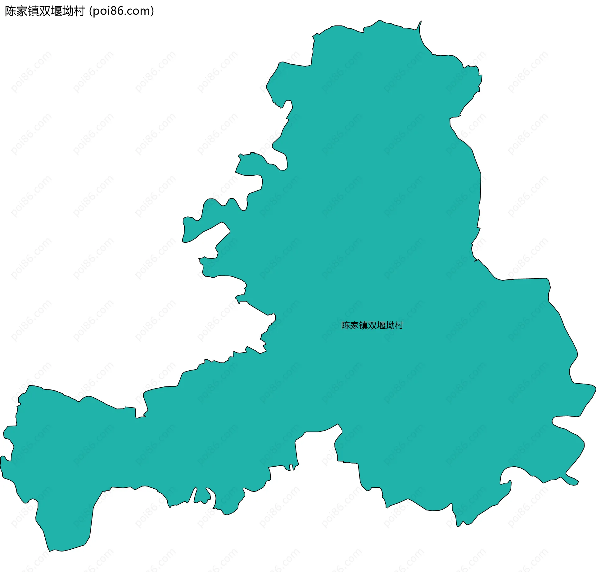 陈家镇双堰坳村边界地图