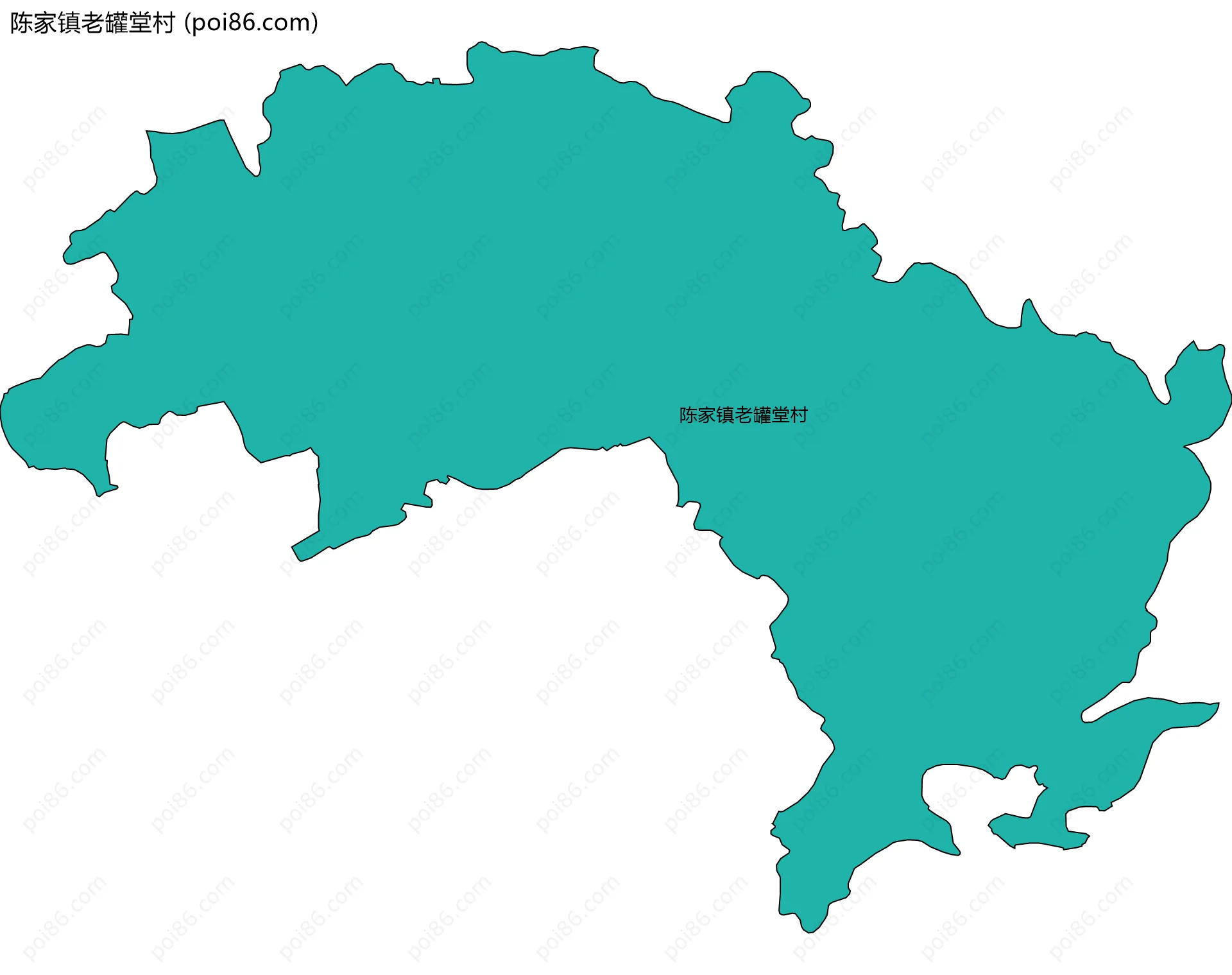 陈家镇老罐堂村边界地图