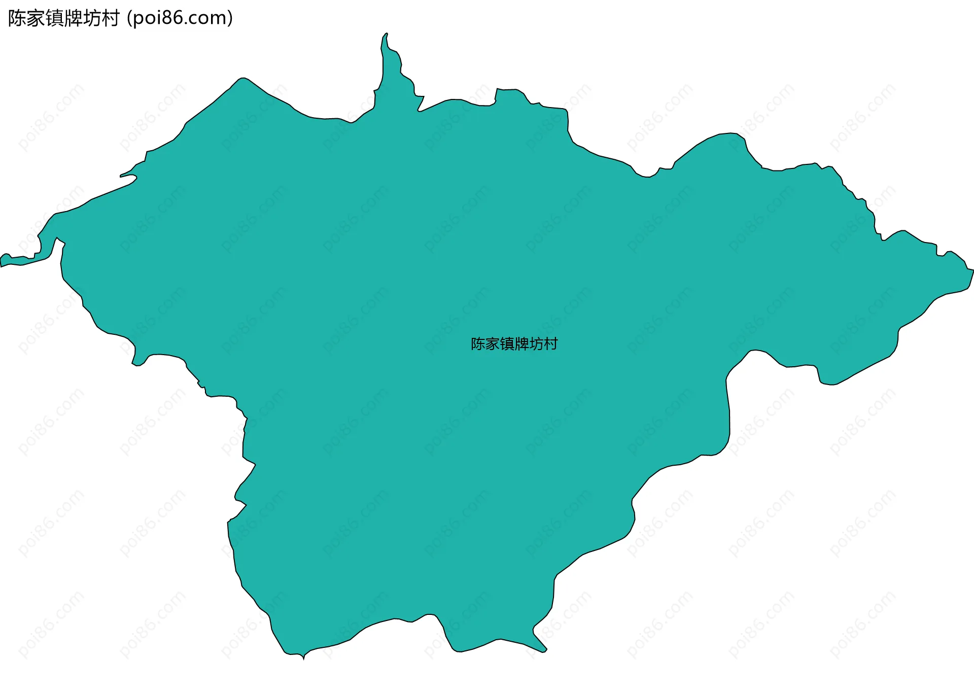 陈家镇牌坊村边界地图