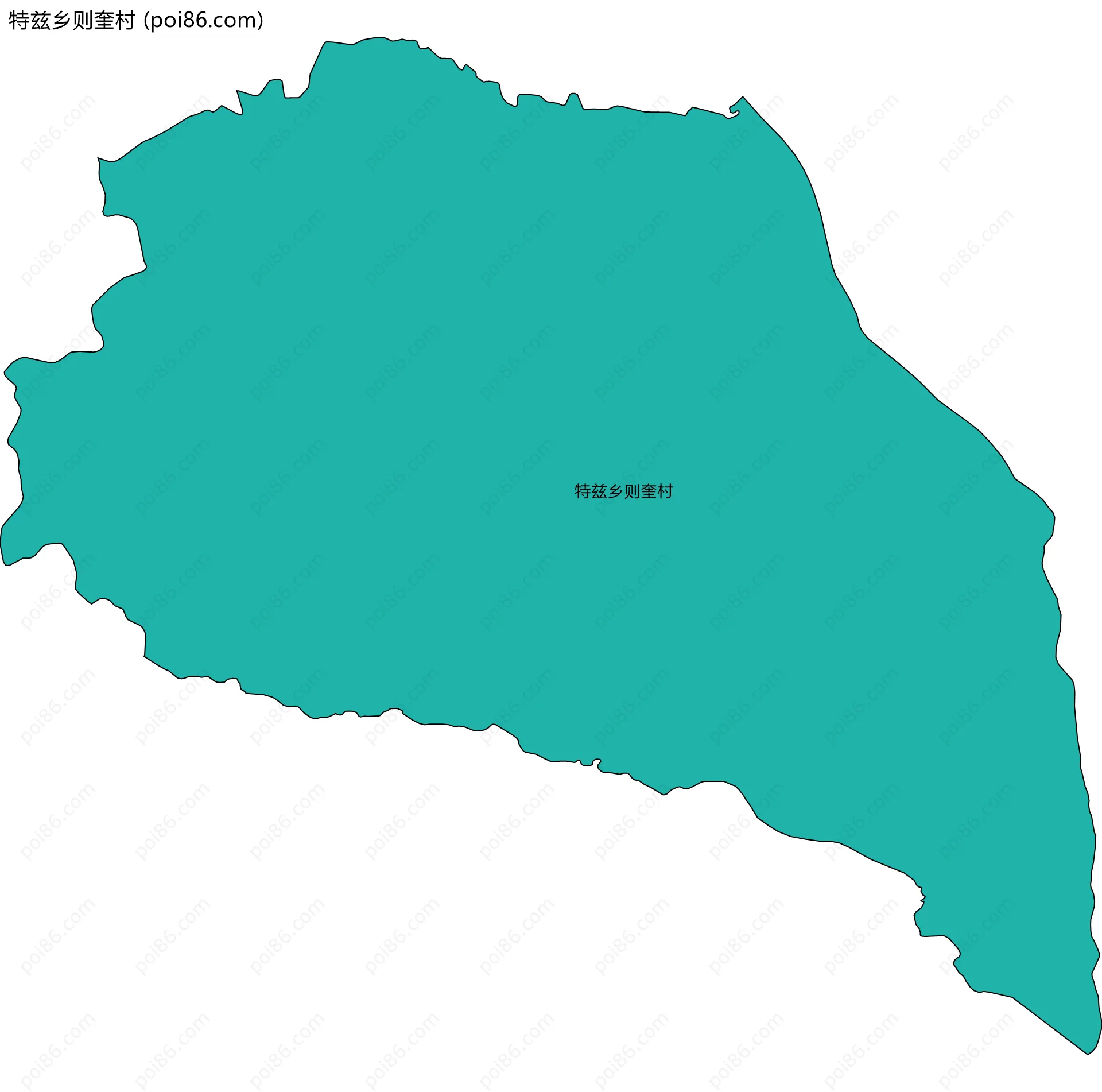 特兹乡则奎村边界地图