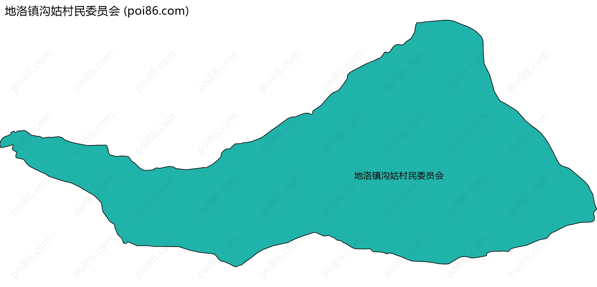 地洛镇沟姑村民委员会边界地图