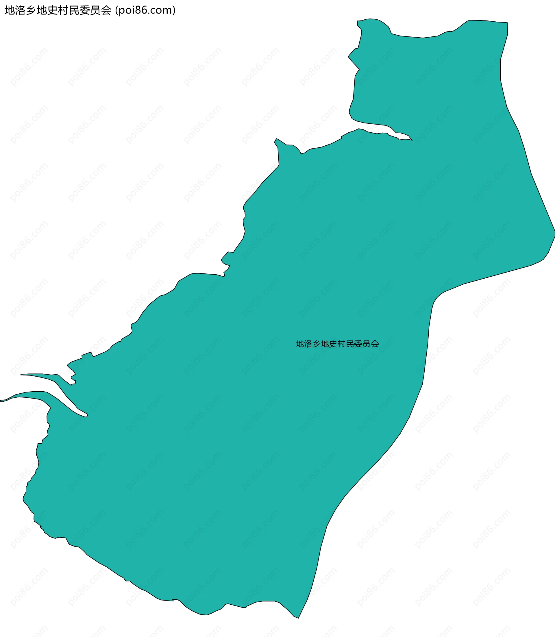 地洛乡地史村民委员会边界地图