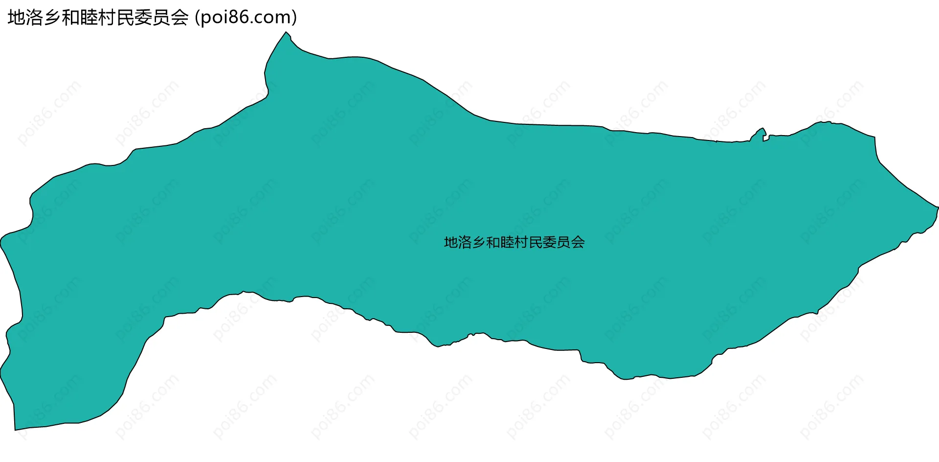 地洛乡和睦村民委员会边界地图