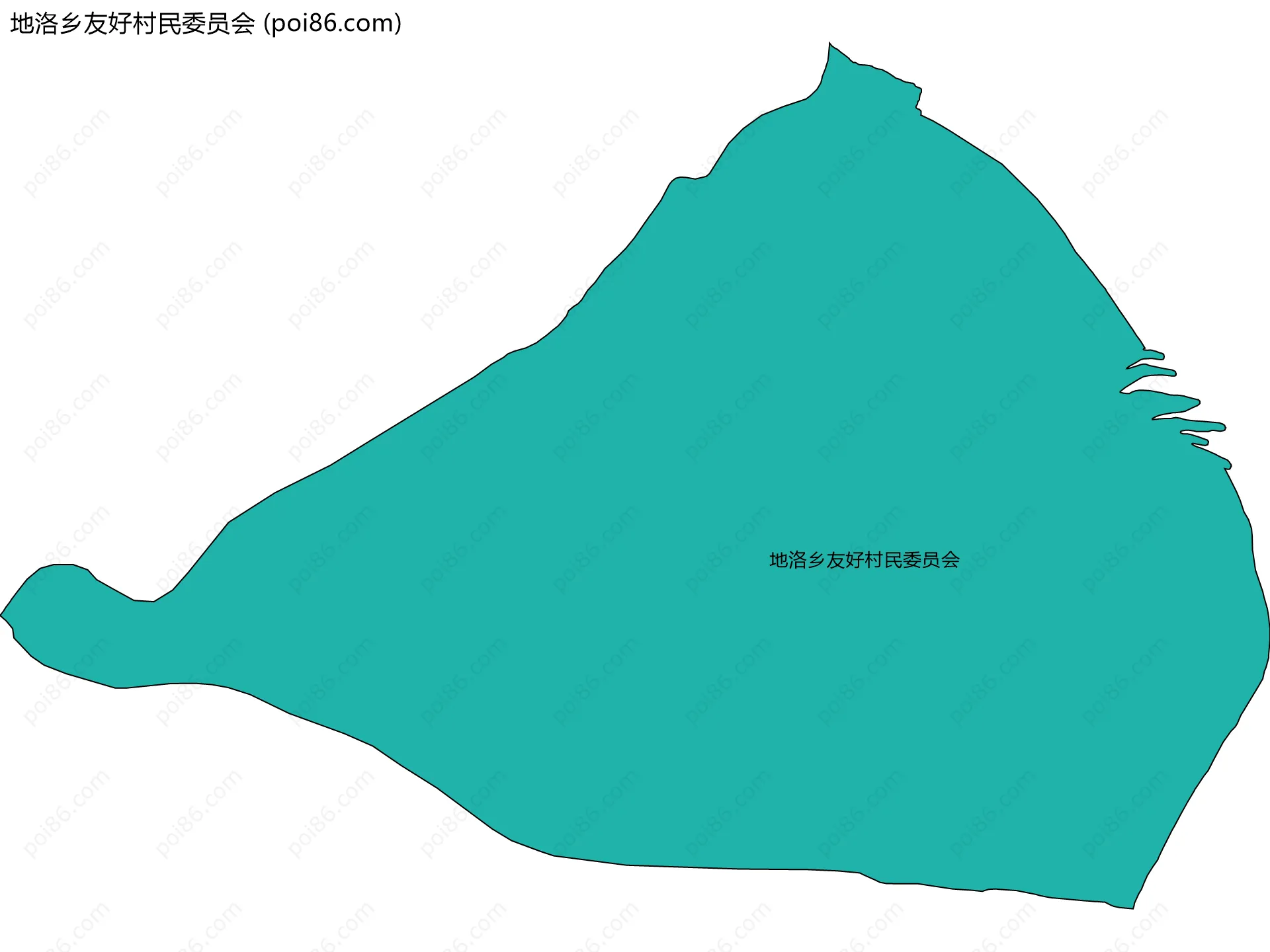 地洛乡友好村民委员会边界地图