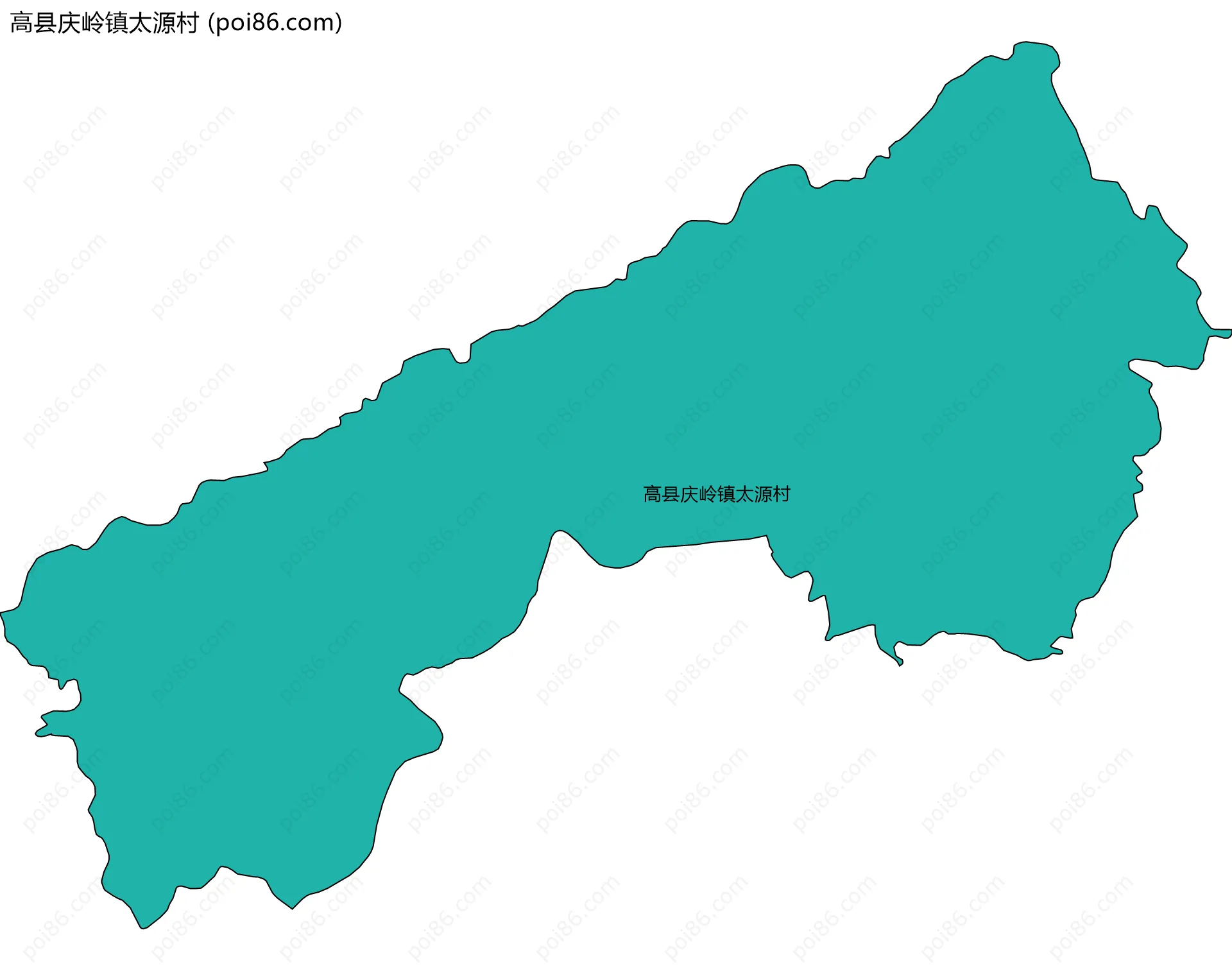 高县庆岭镇太源村边界地图