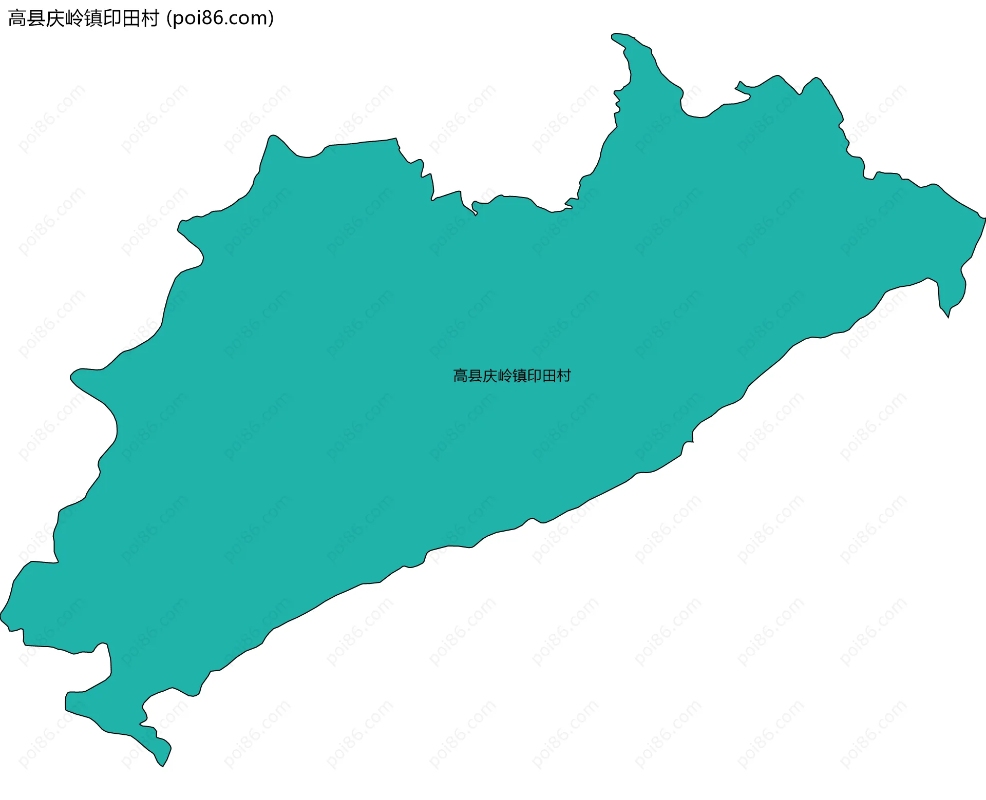 高县庆岭镇印田村边界地图