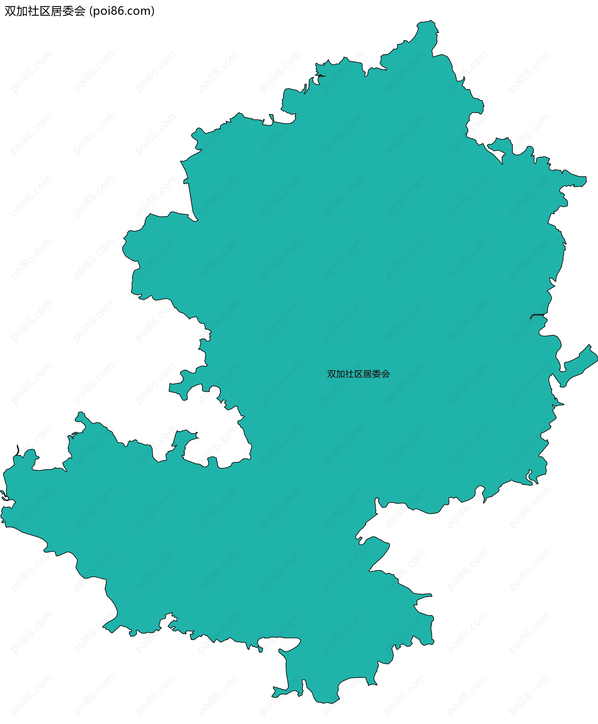 双加社区居委会边界地图