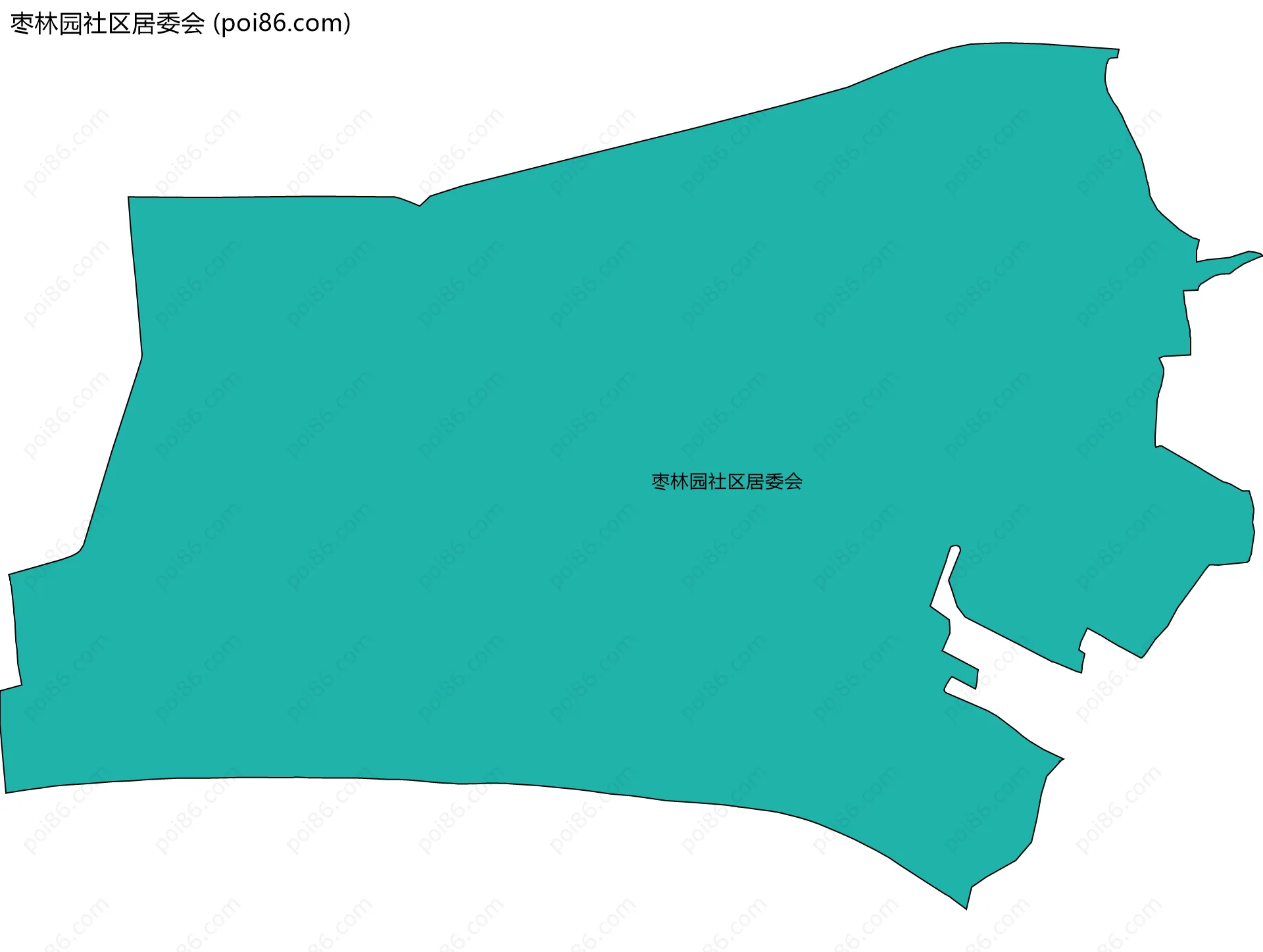 枣林园社区居委会边界地图