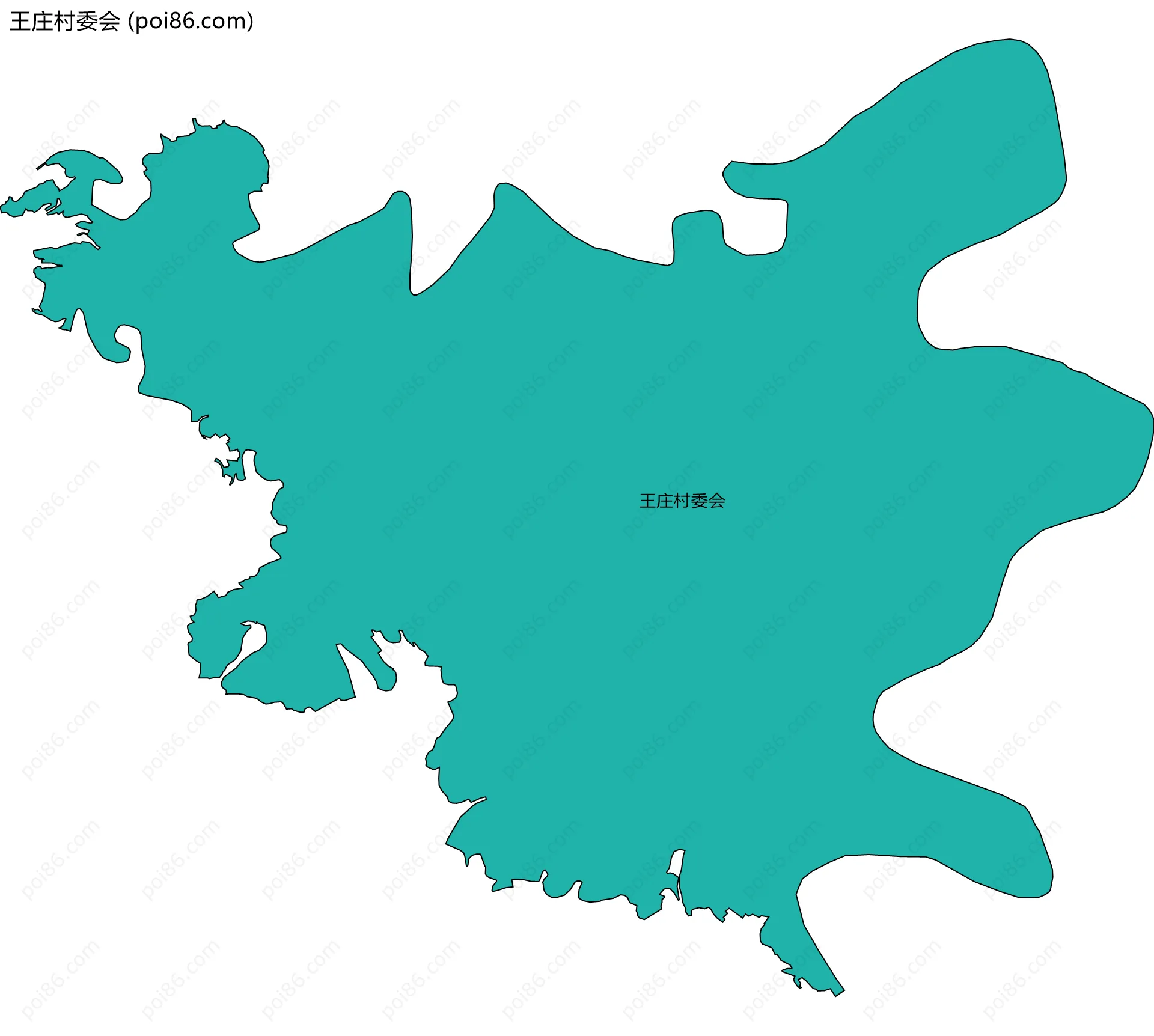 王庄村委会边界地图