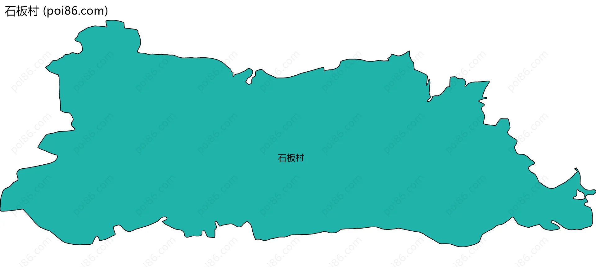 石板村边界地图