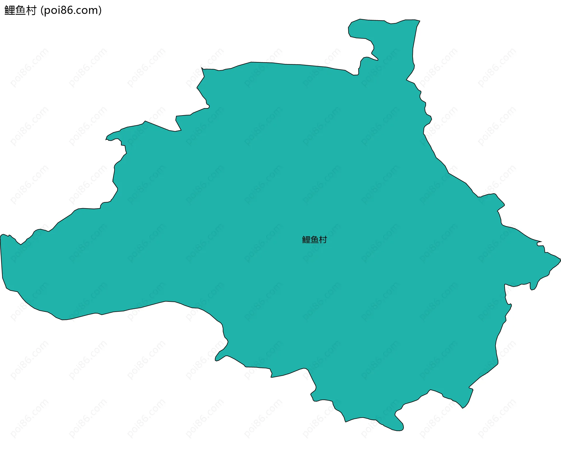 鲤鱼村边界地图
