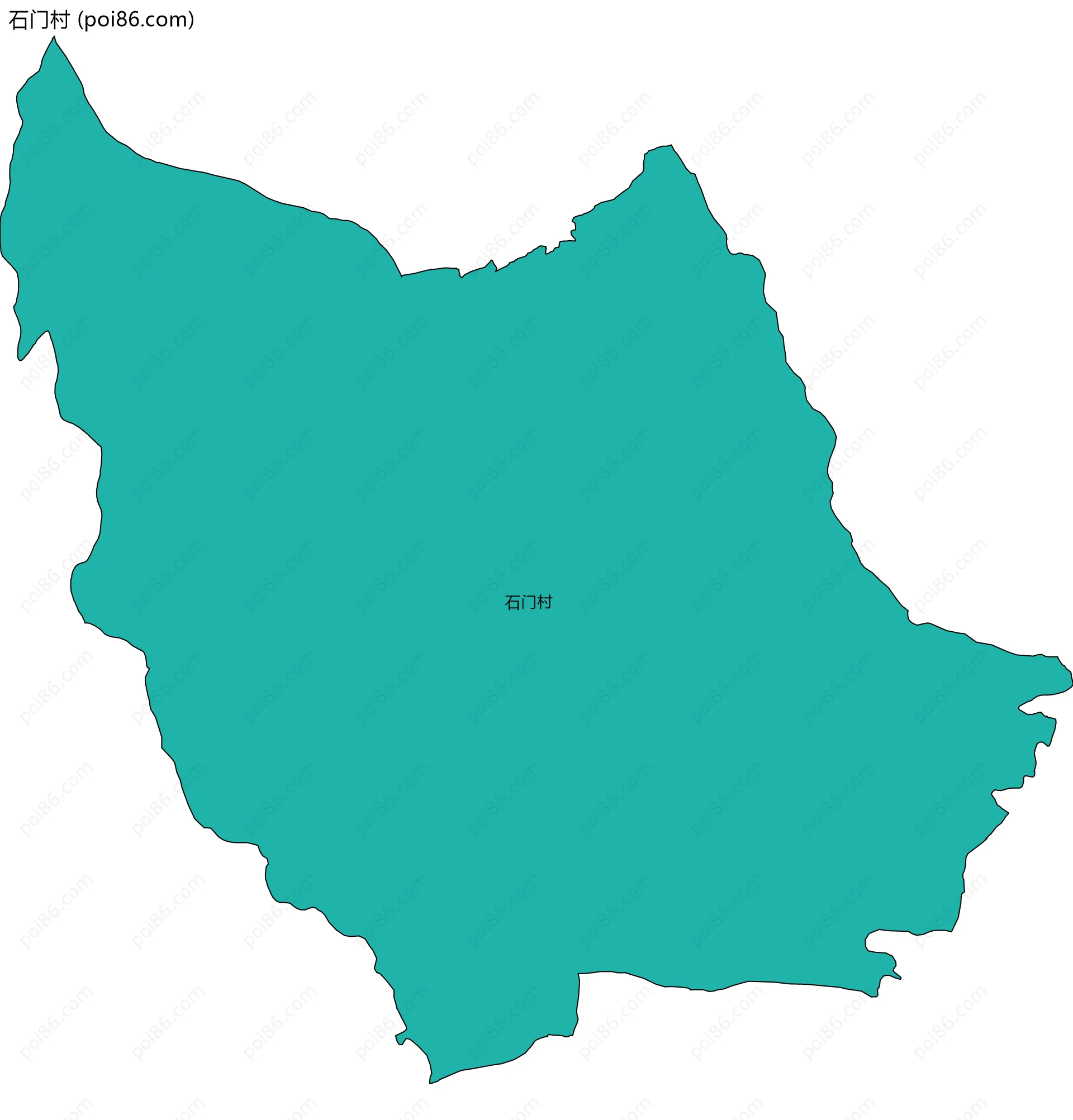 石门村边界地图