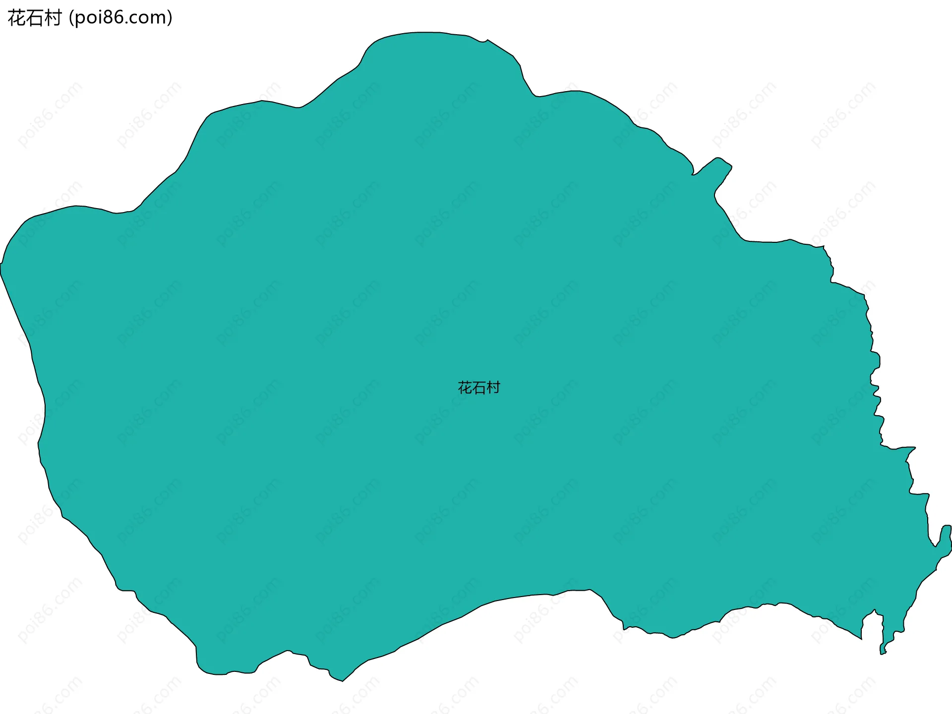 花石村边界地图