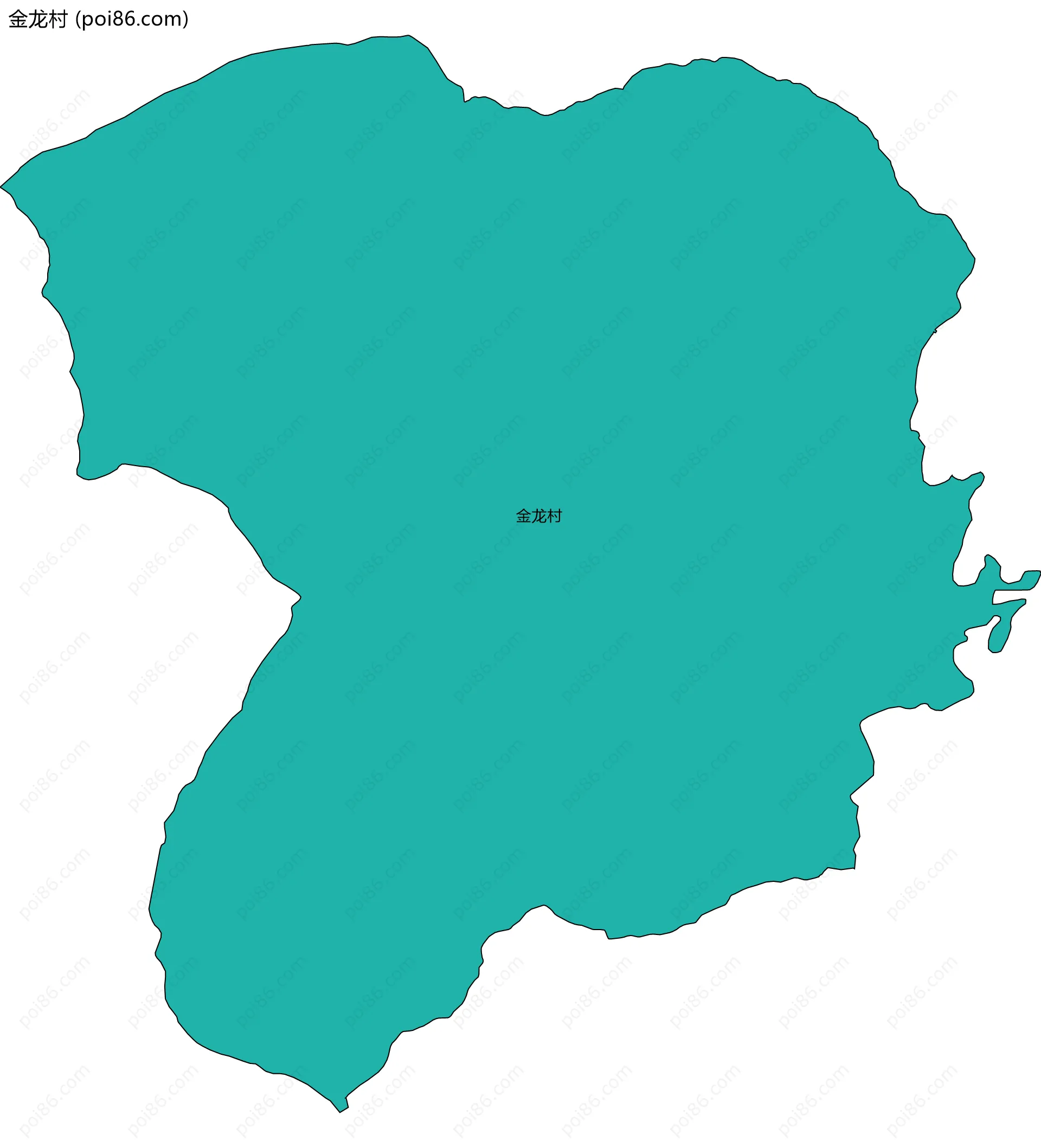 金龙村边界地图