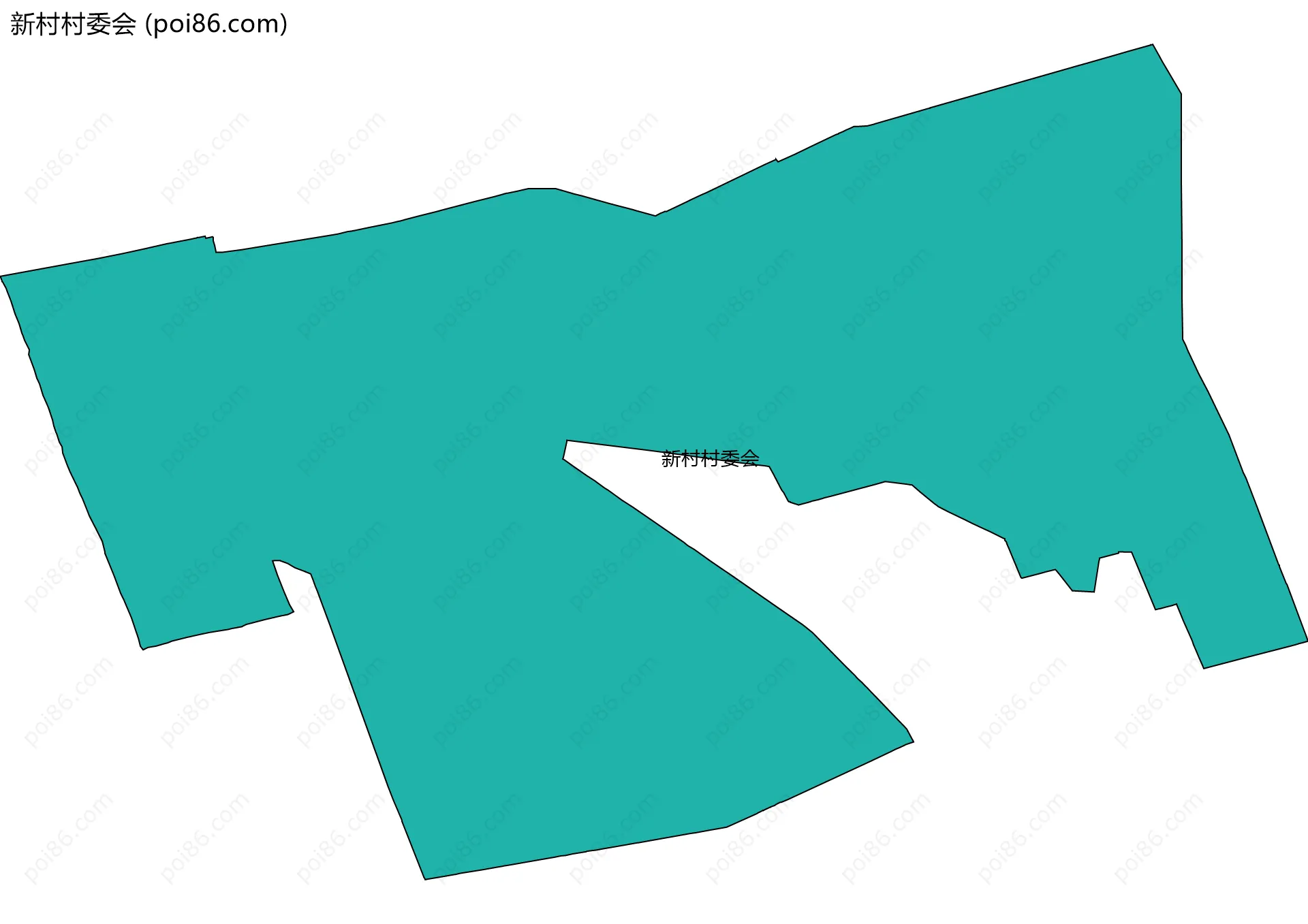 新村村委会边界地图