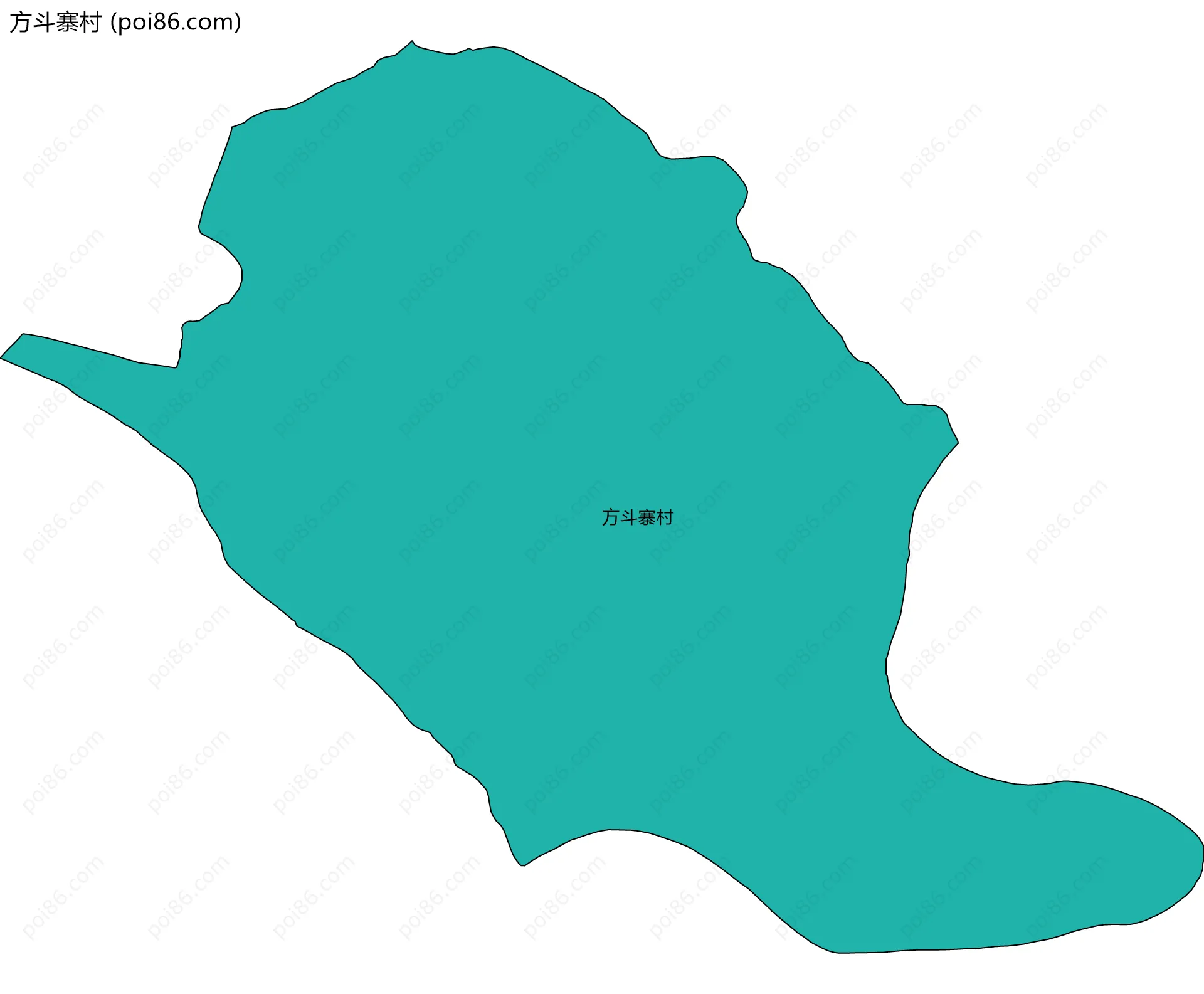 方斗寨村边界地图