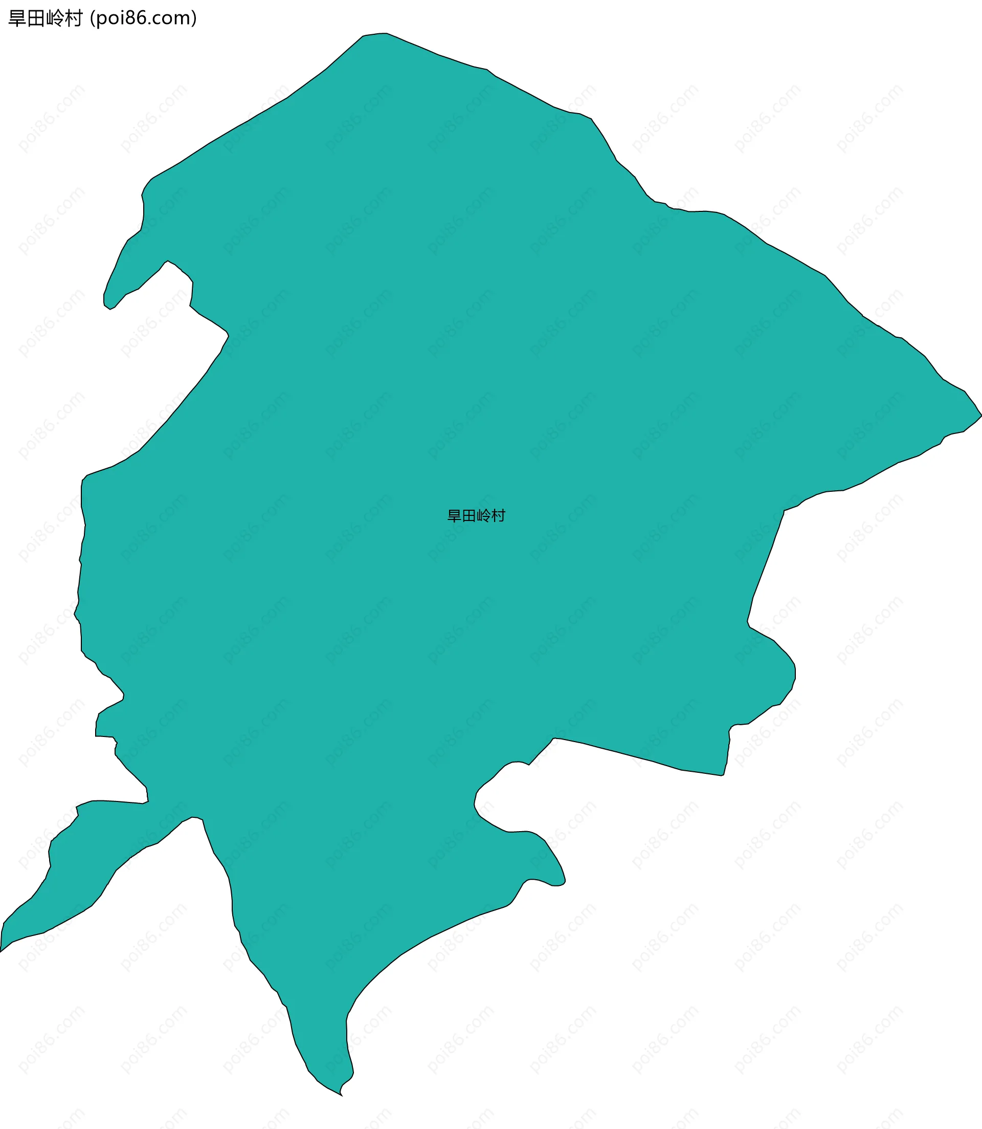 旱田岭村边界地图