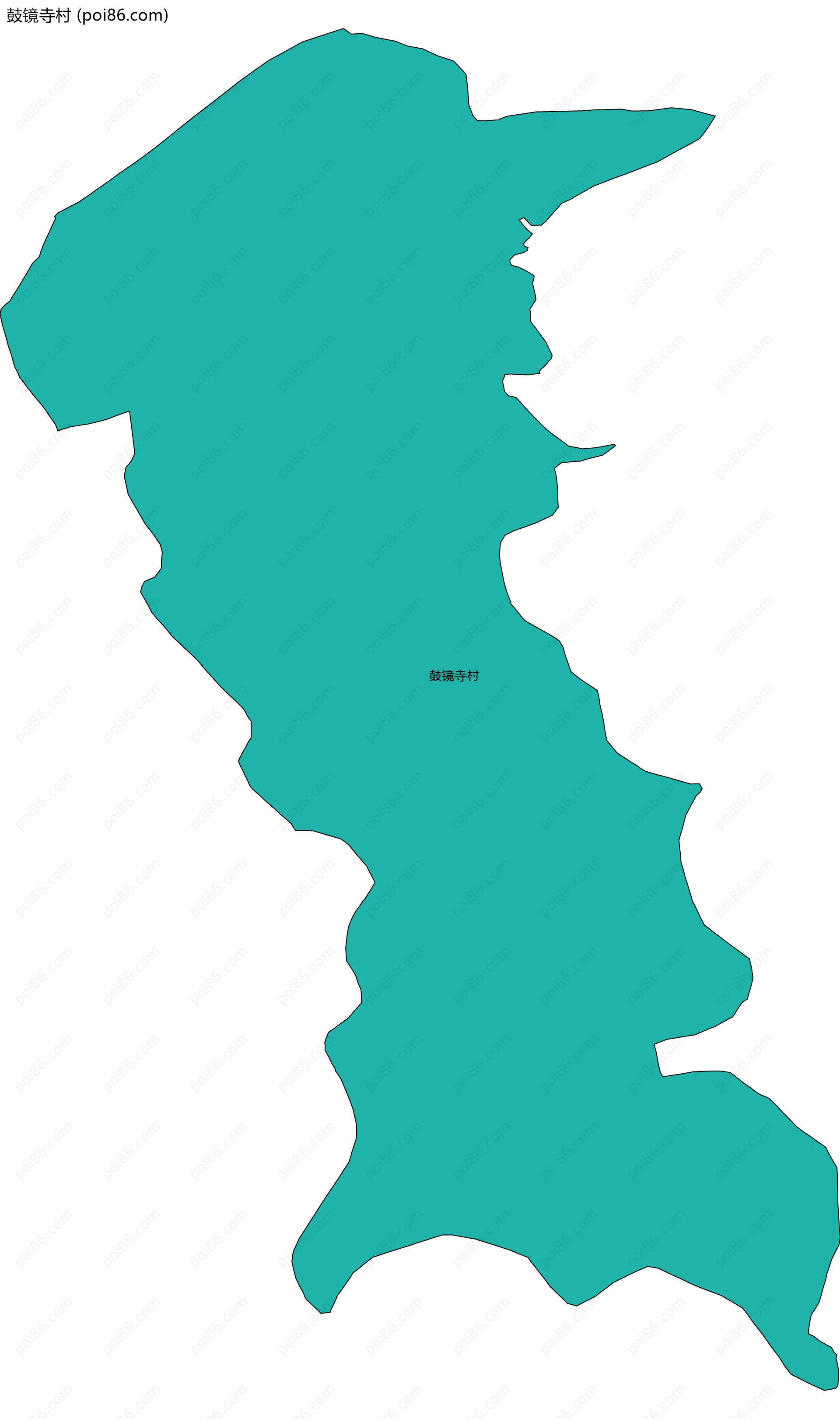 鼓镜寺村边界地图