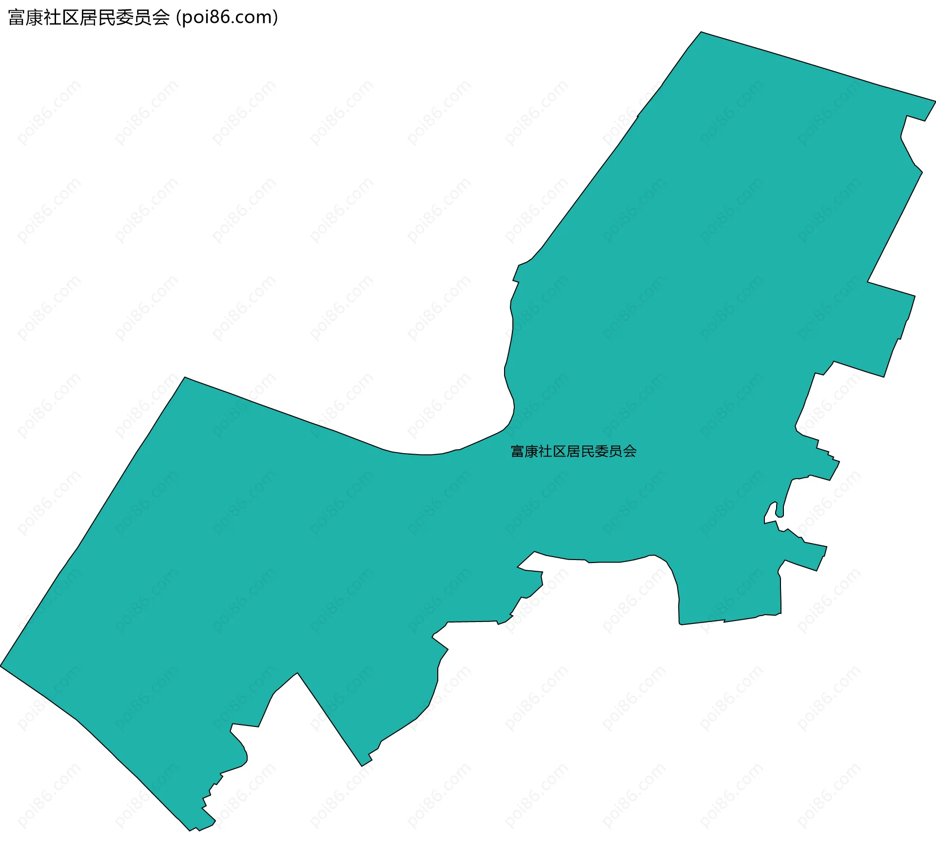富康社区居民委员会边界地图