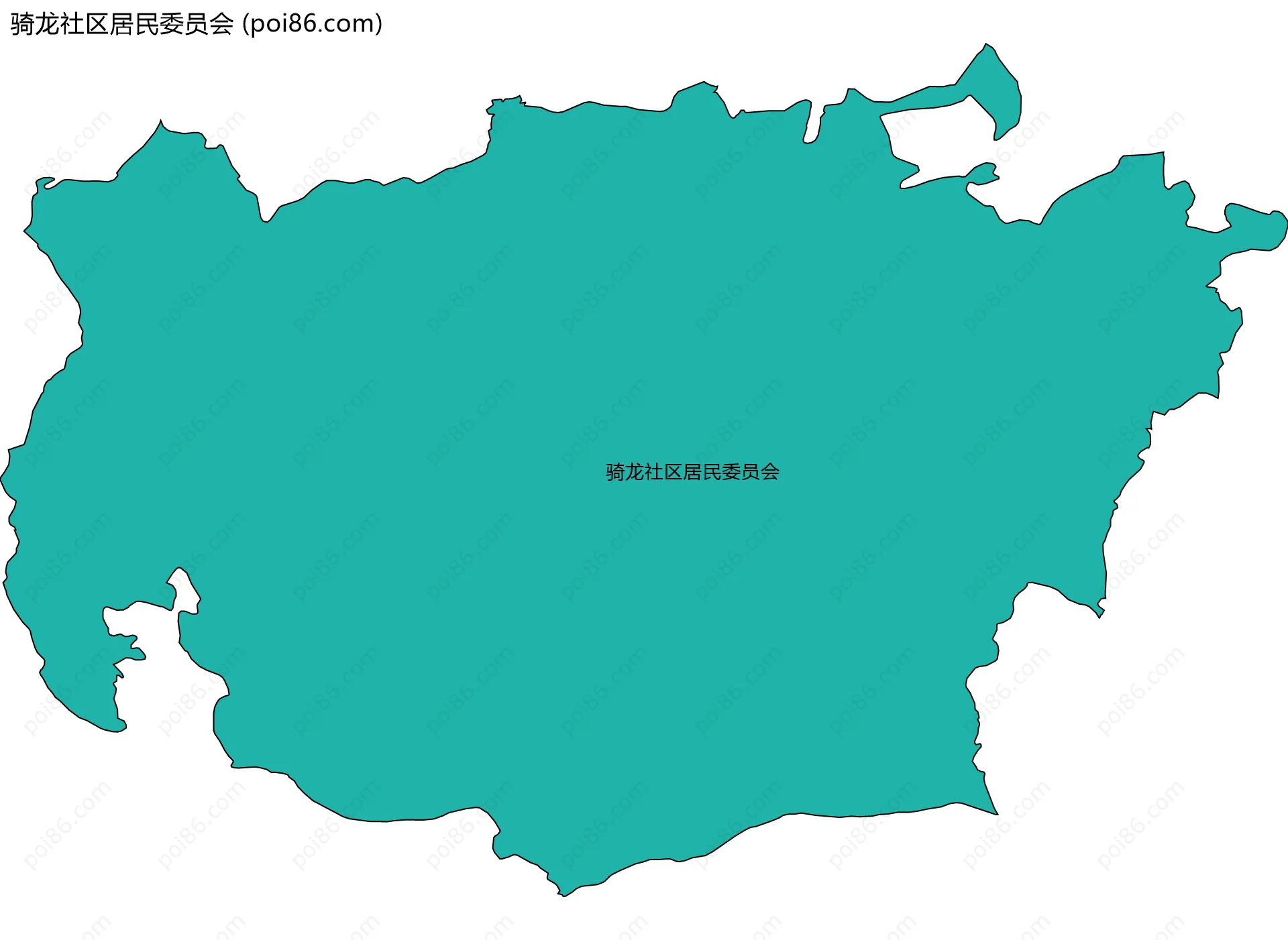 骑龙社区居民委员会边界地图