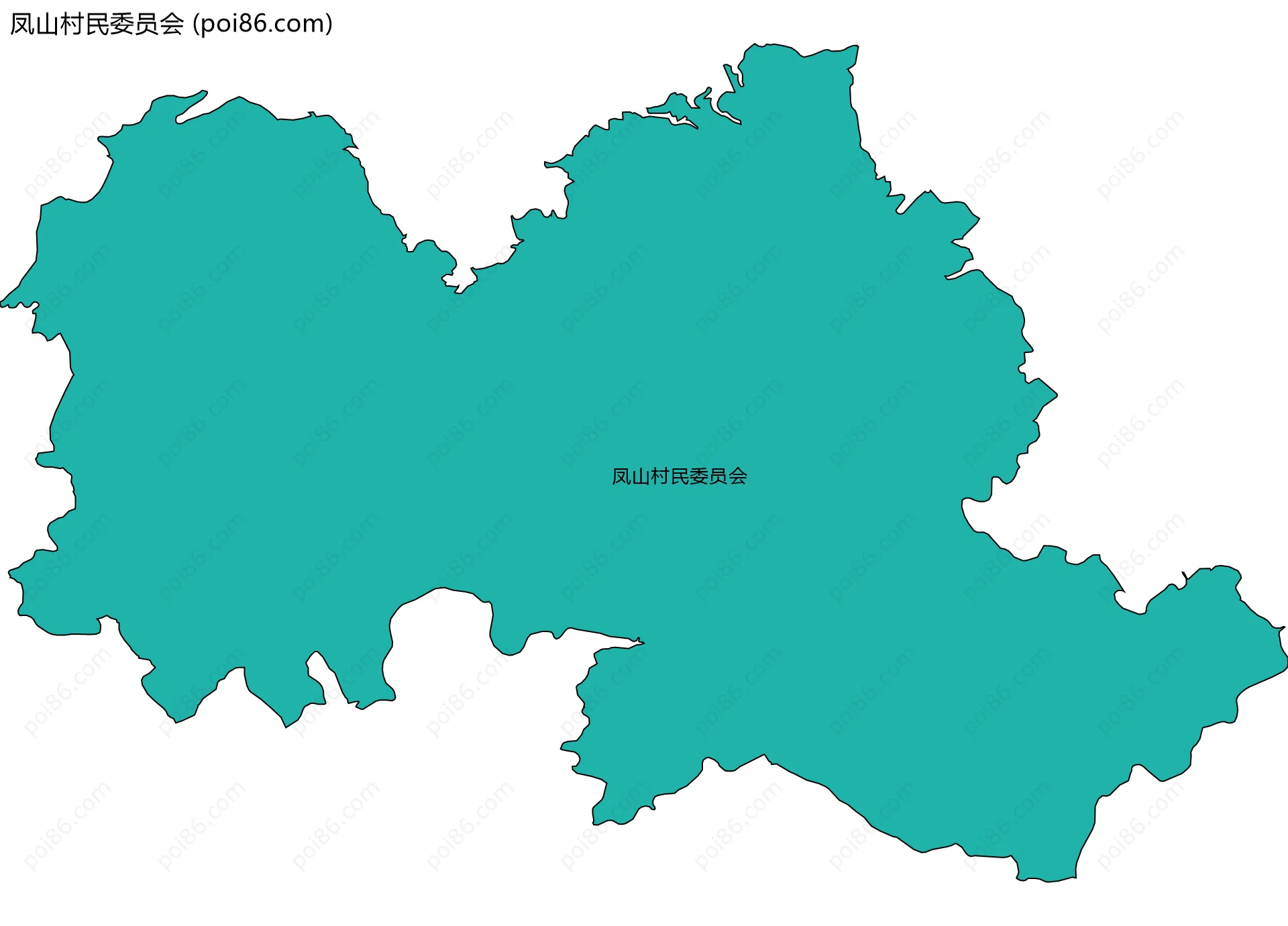 凤山村民委员会边界地图