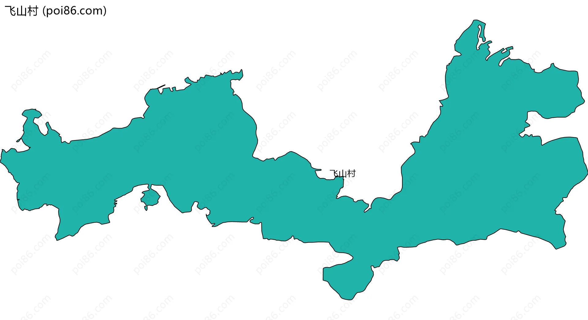 飞山村边界地图