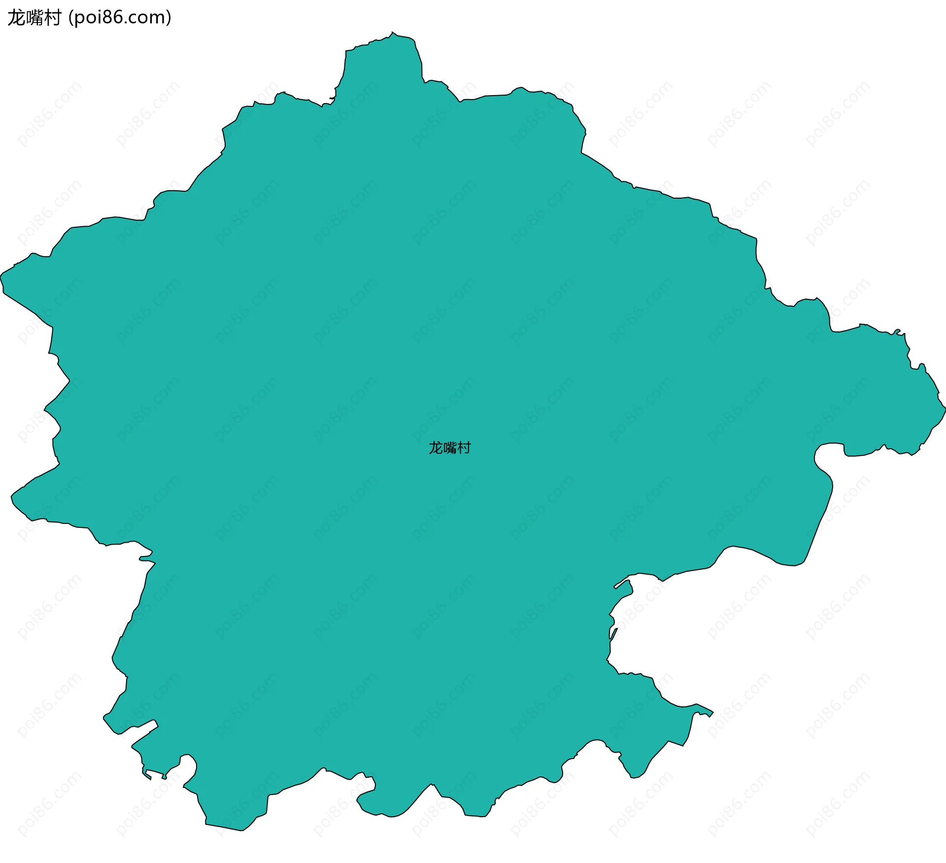 龙嘴村边界地图