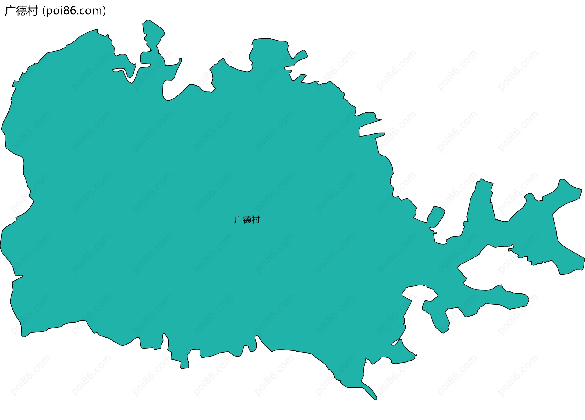 广德村边界地图
