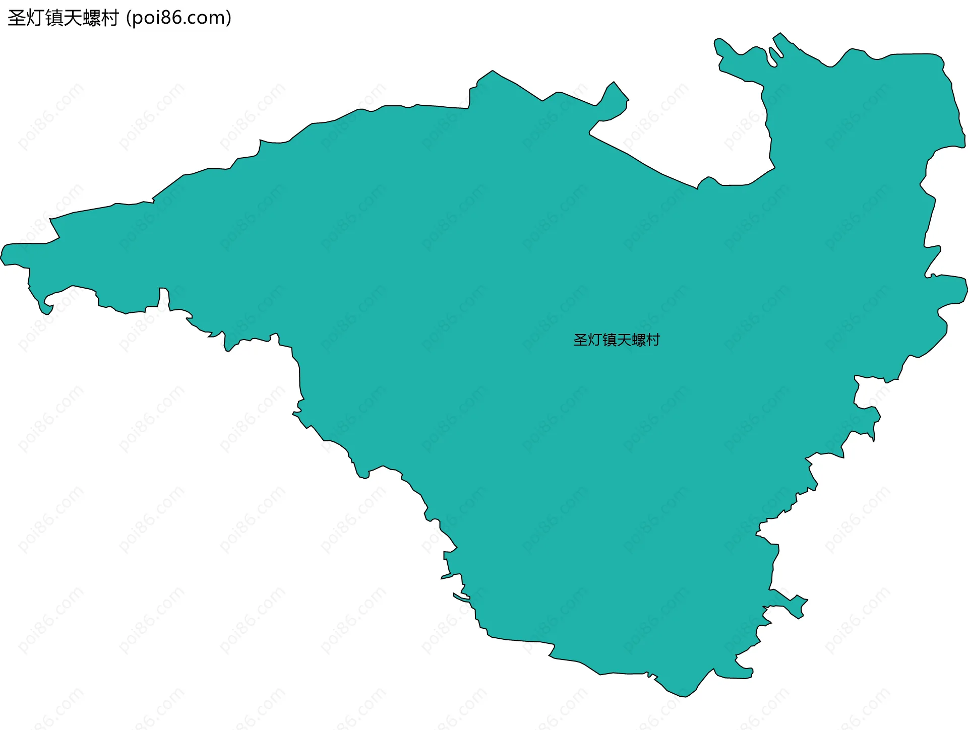 圣灯镇天螺村边界地图