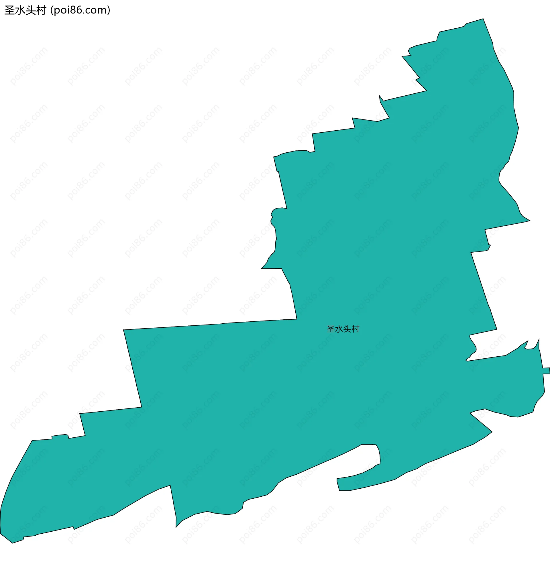 圣水头村边界地图