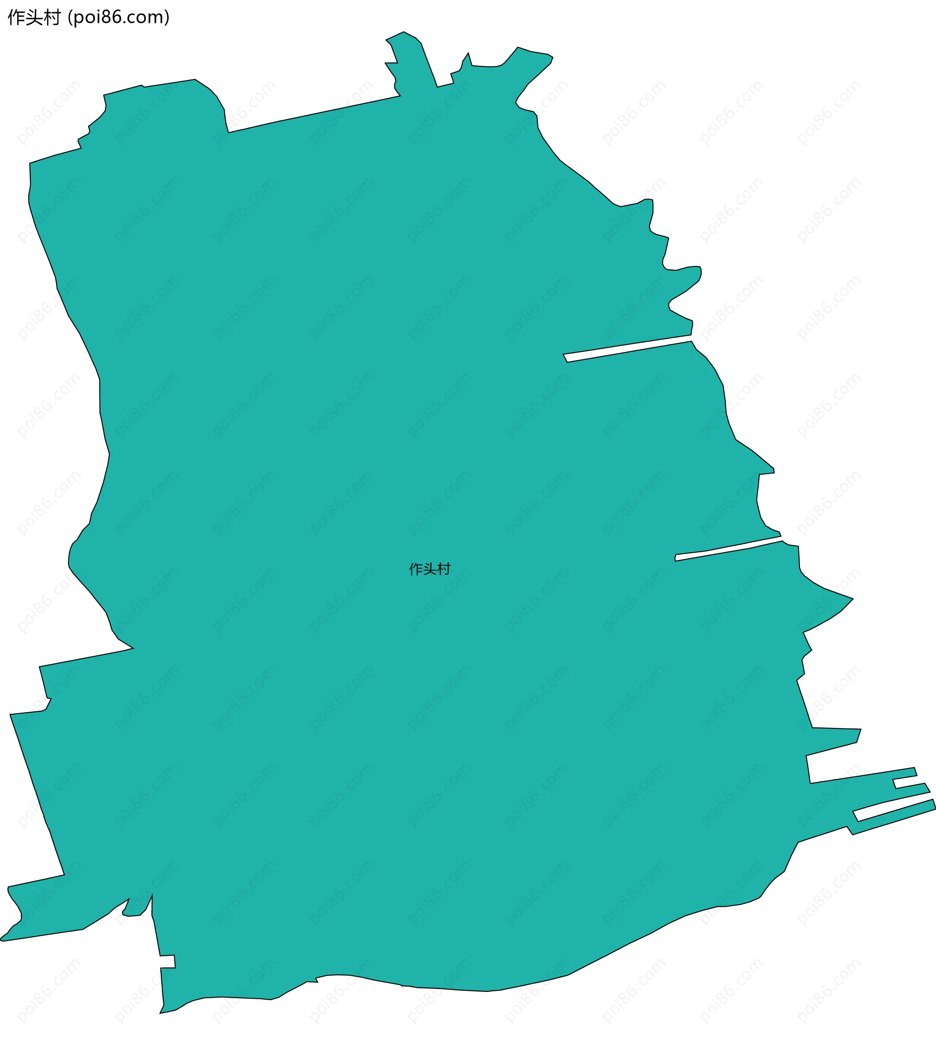 作头村边界地图