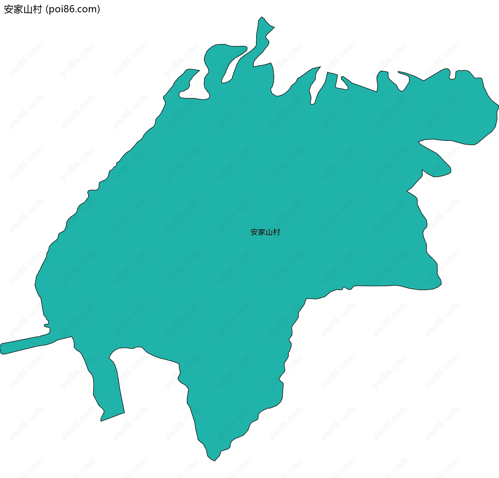 安家山村边界地图